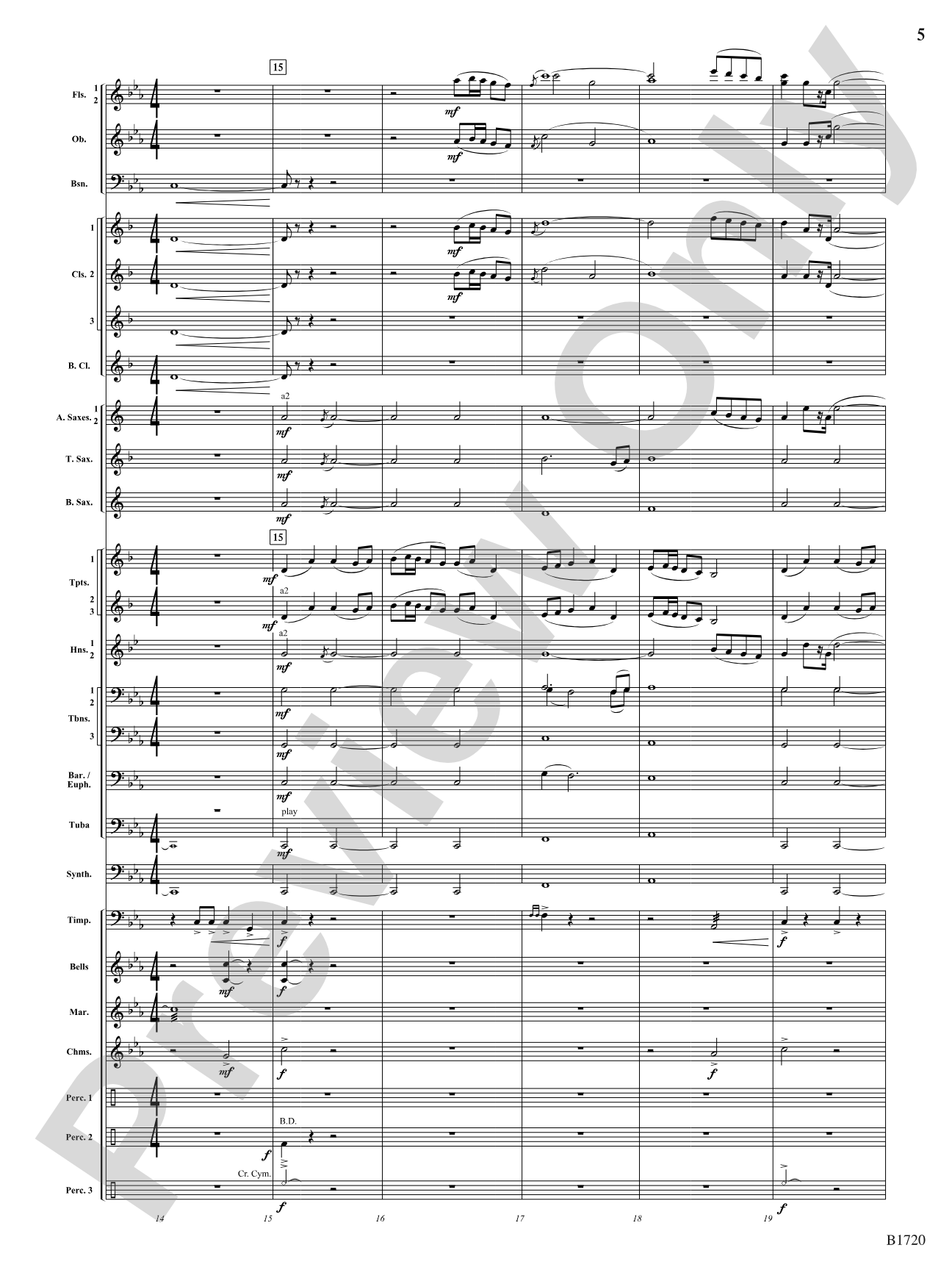 Fable: Concert Band Conductor Score & Parts