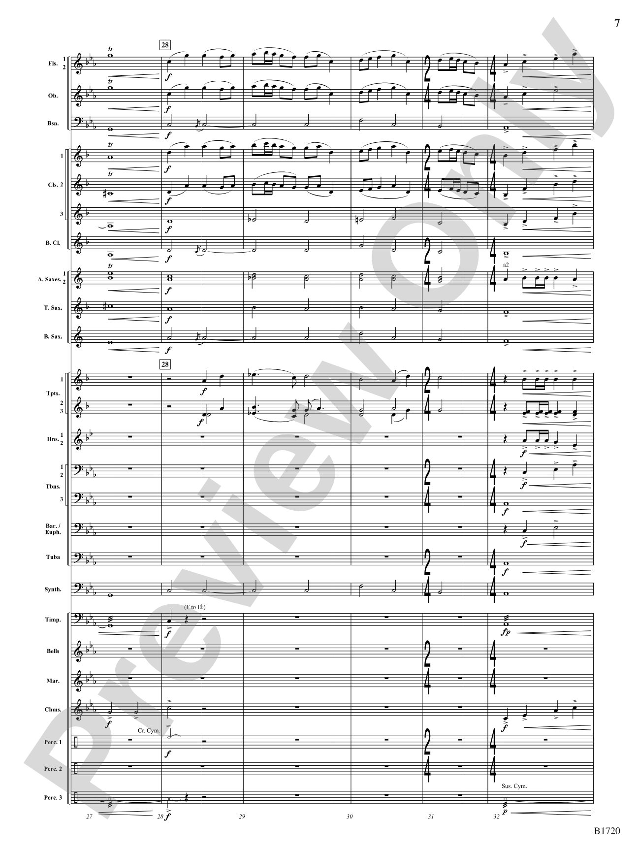 Fable: Concert Band Conductor Score & Parts
