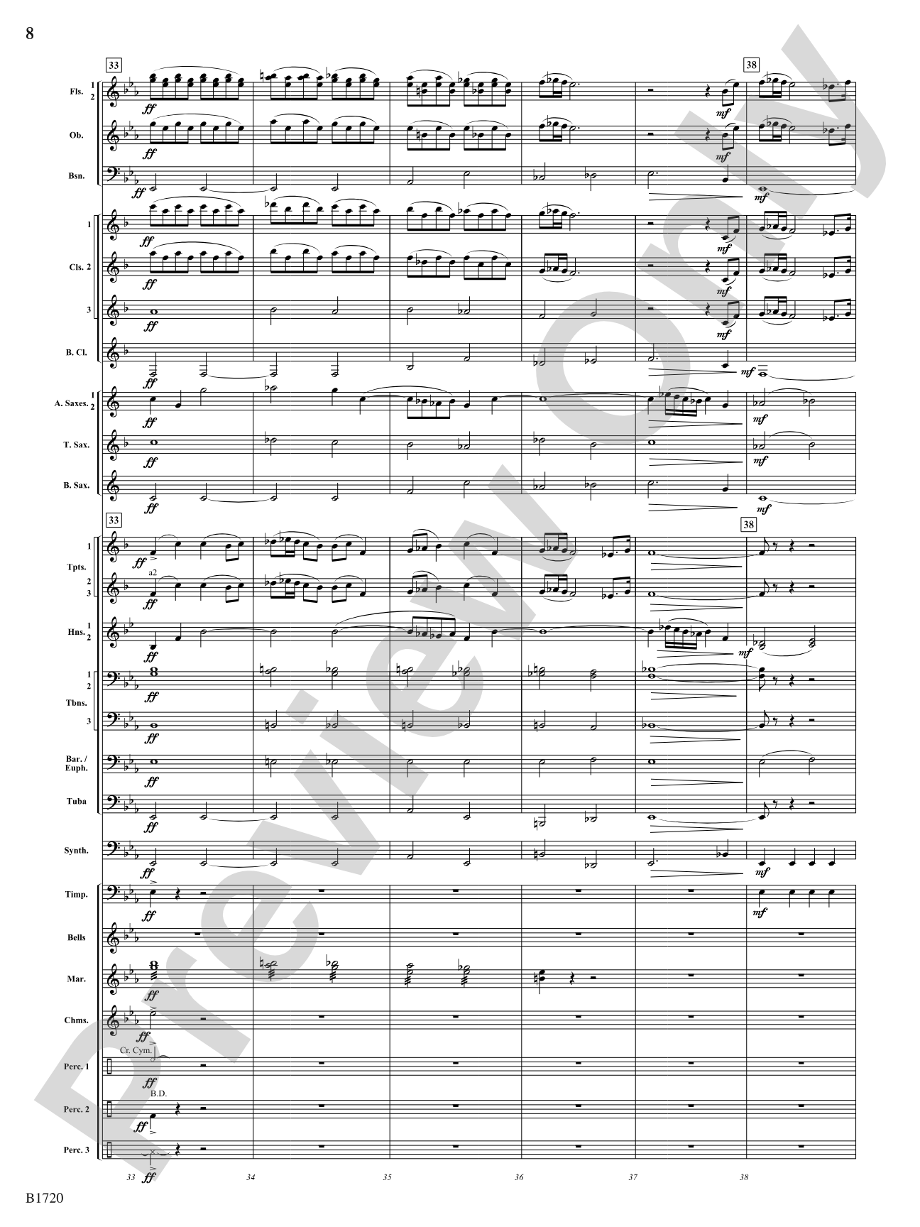 Fable: Concert Band Conductor Score & Parts