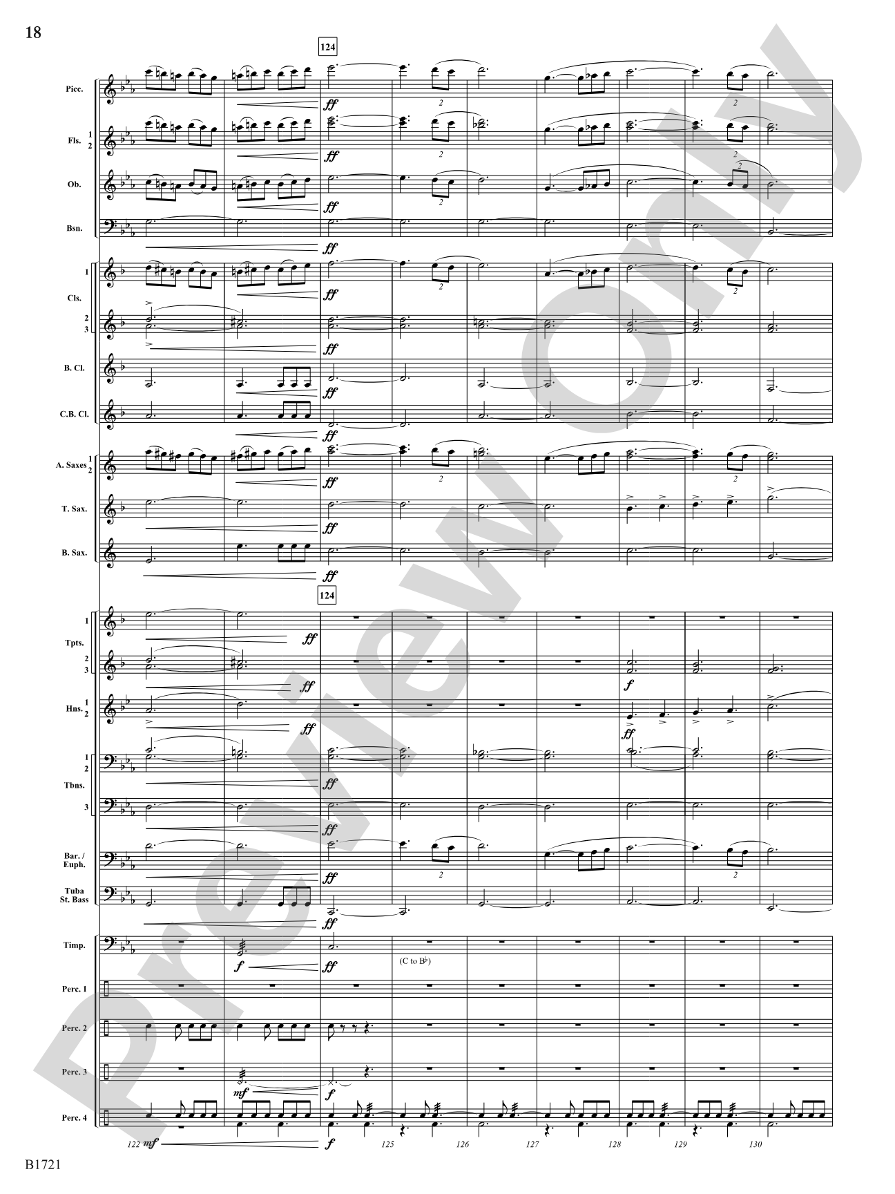 Infinite Hope: Concert Band Conductor Score & Parts