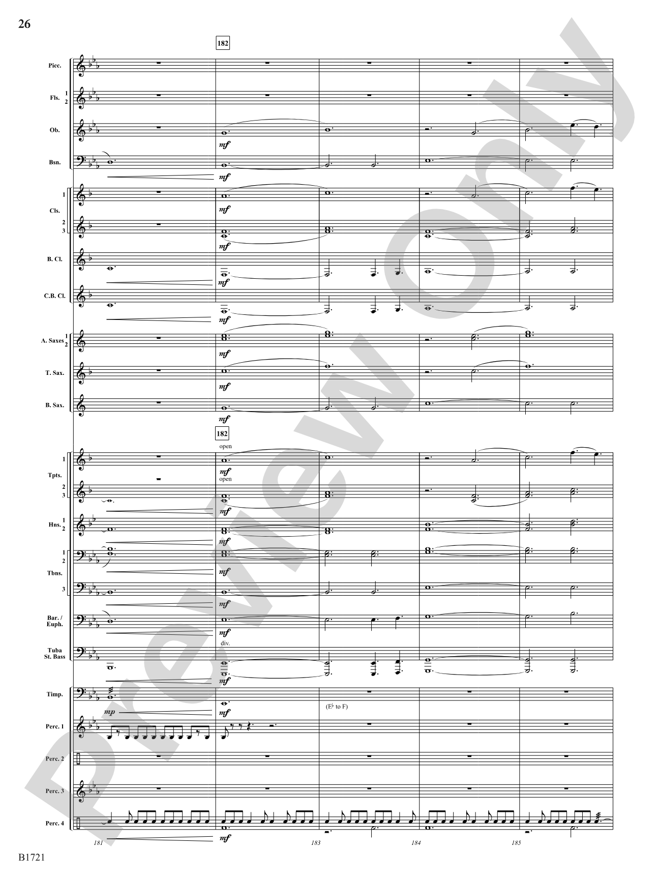 Infinite Hope: Concert Band Conductor Score & Parts