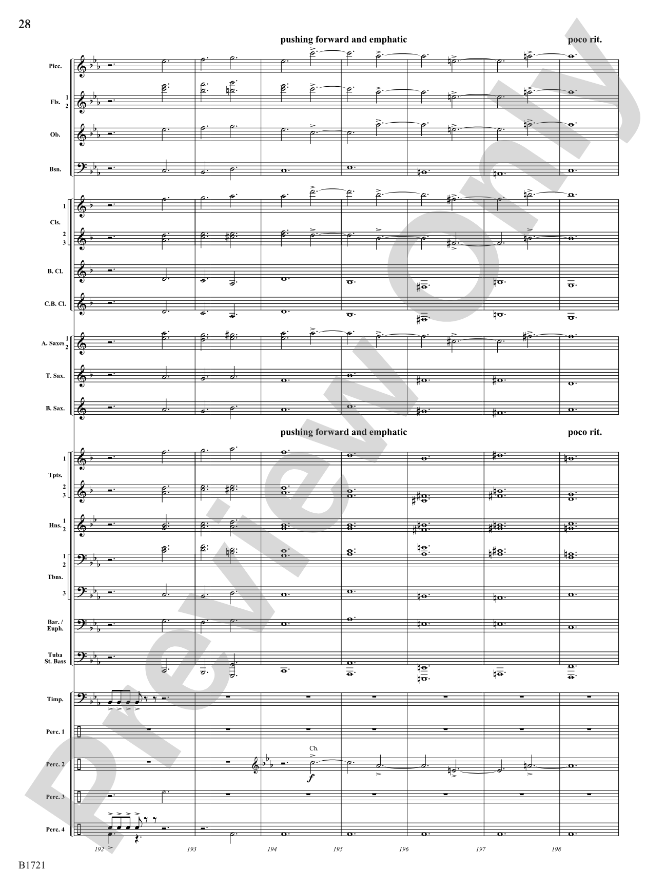 Infinite Hope: Concert Band Conductor Score & Parts