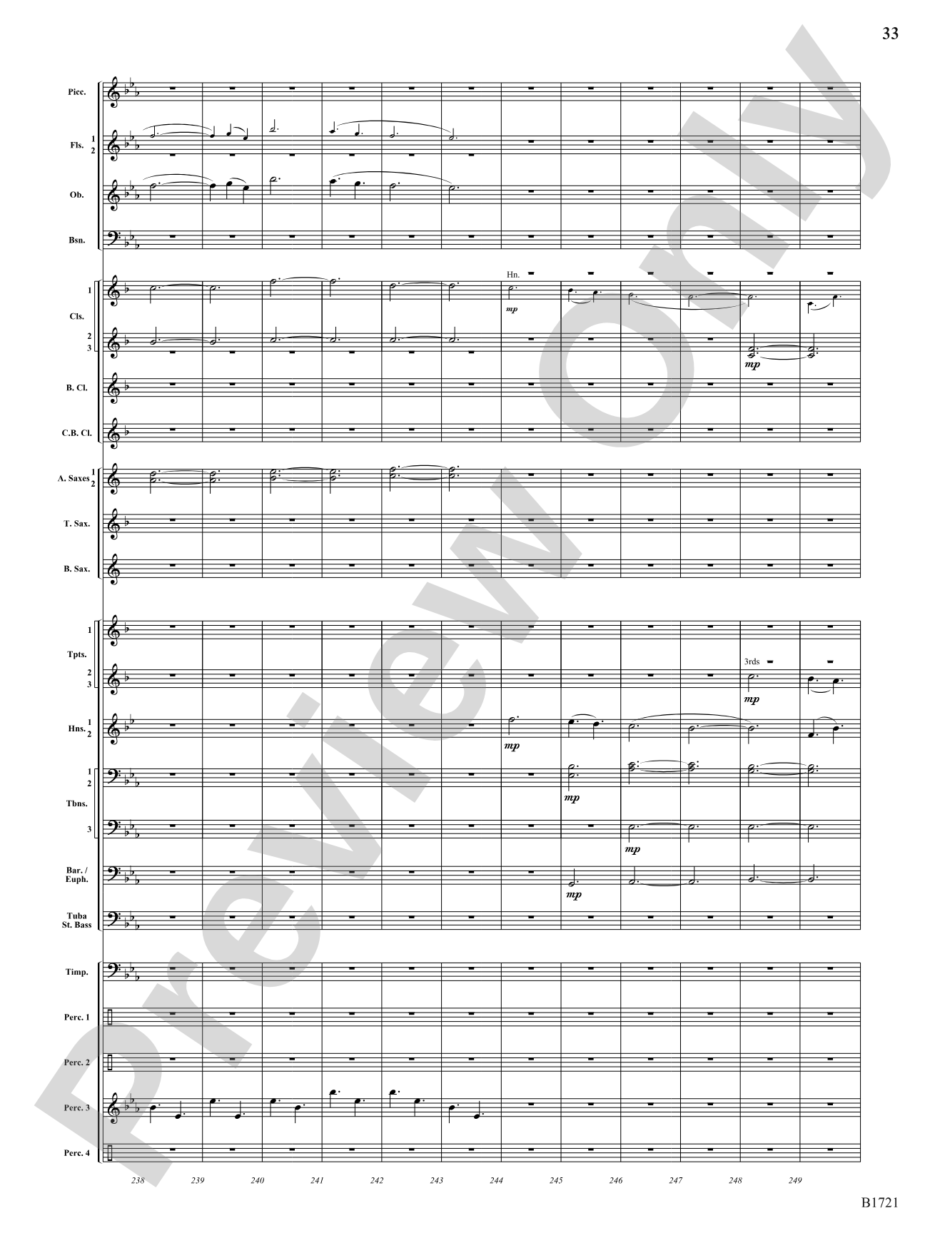 Infinite Hope: Concert Band Conductor Score & Parts