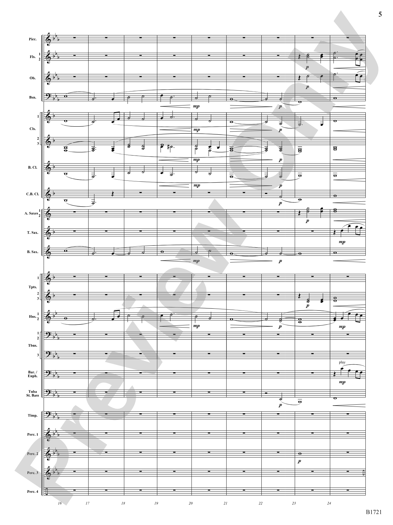 Infinite Hope: Concert Band Conductor Score & Parts