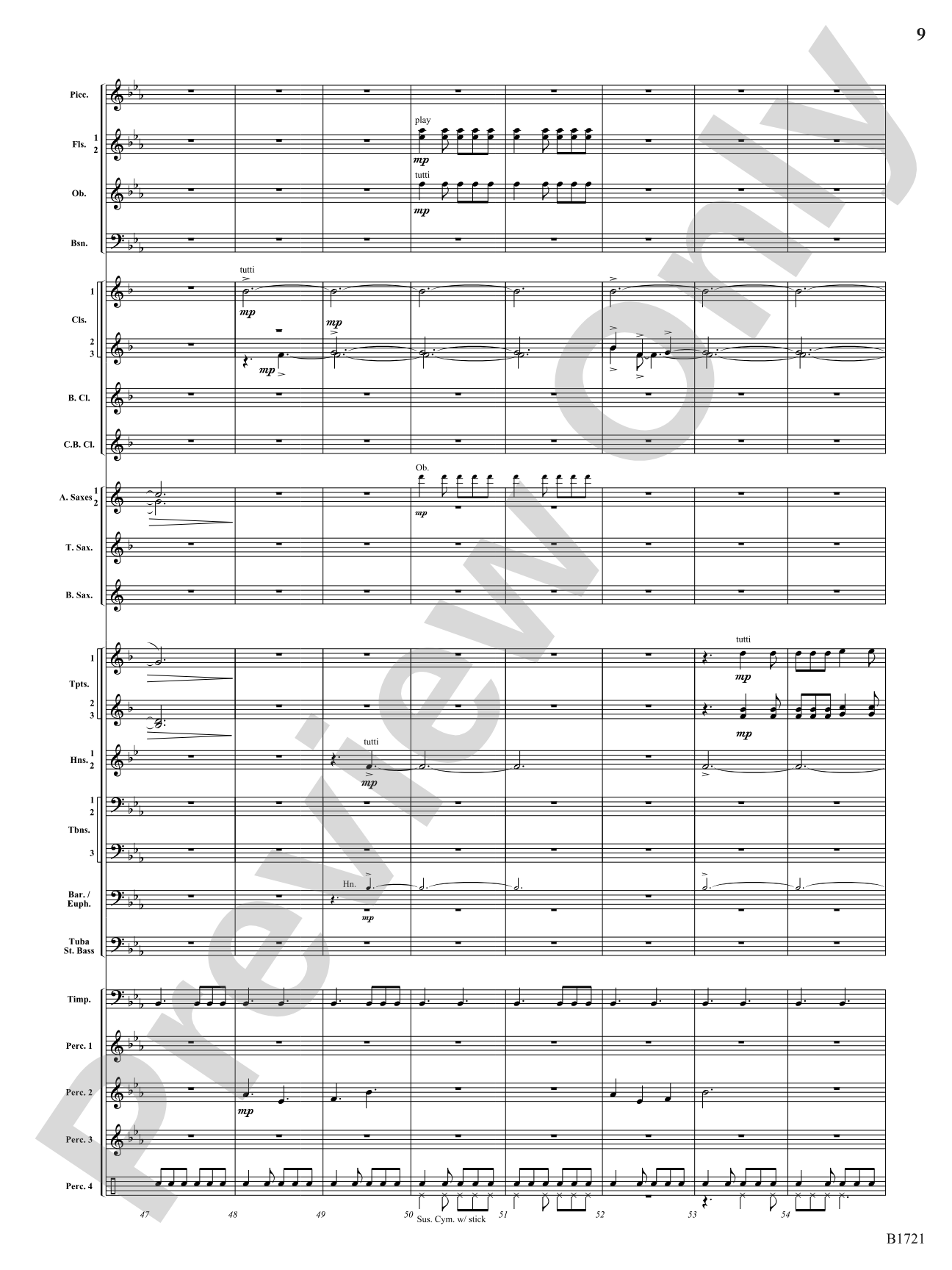 Infinite Hope: Concert Band Conductor Score & Parts