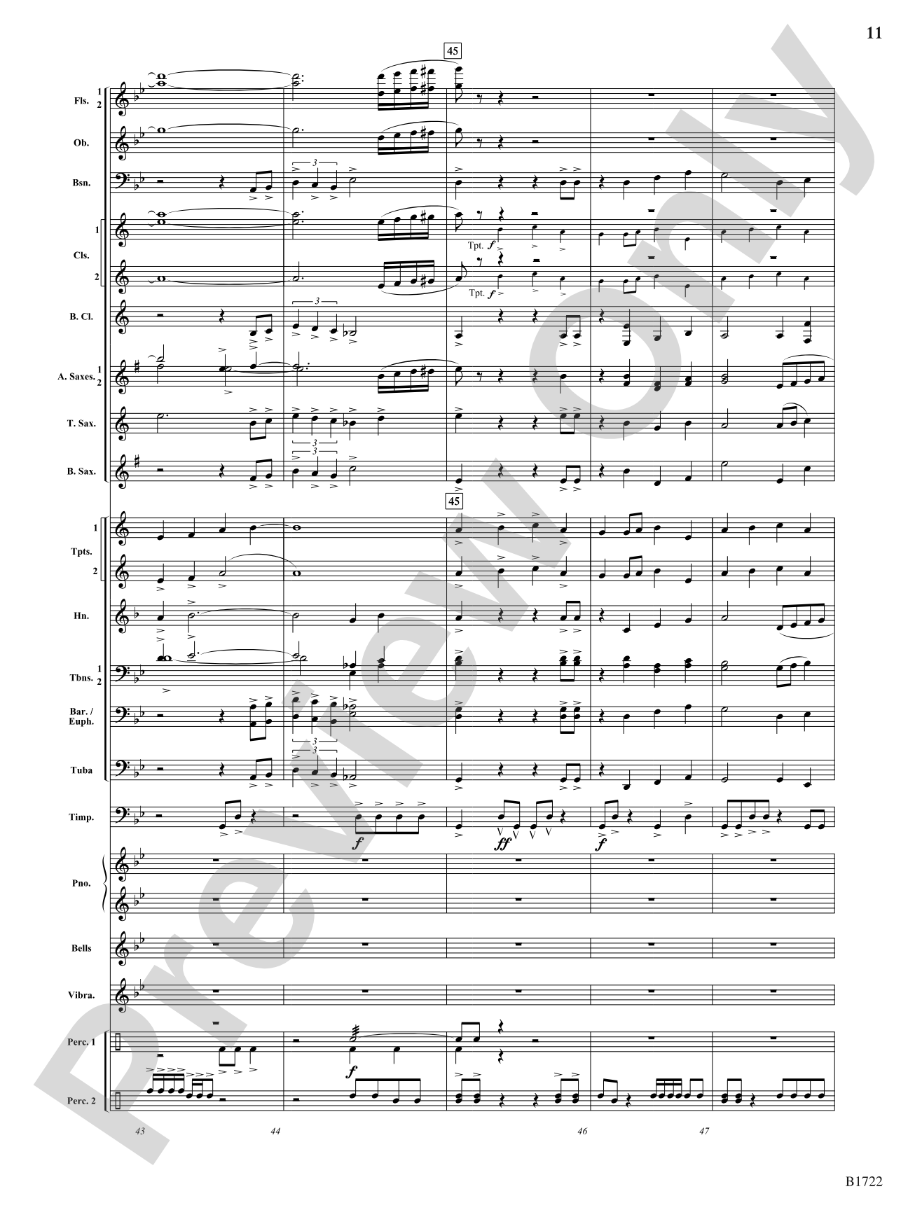 Tundra: Concert Band Conductor Score & Parts