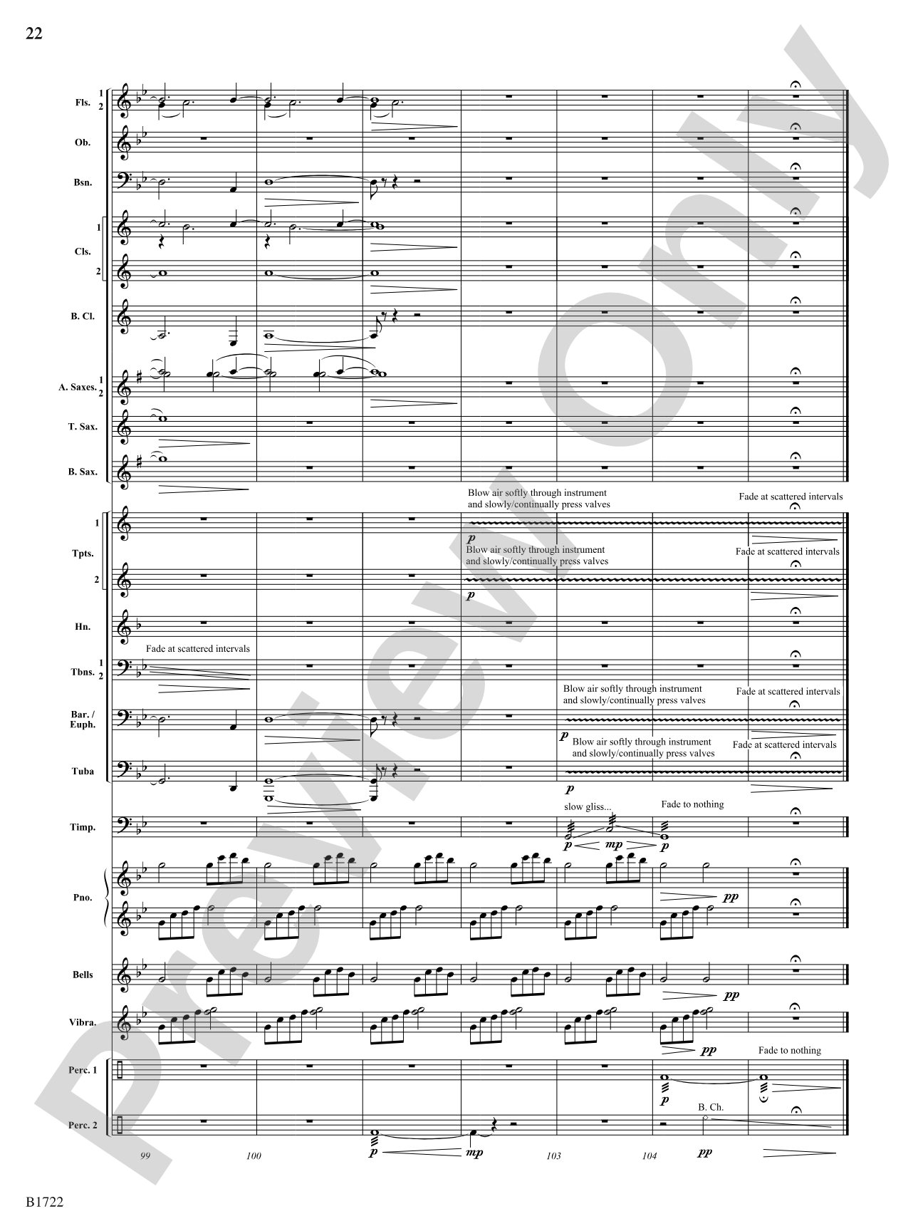 Tundra: Concert Band Conductor Score & Parts