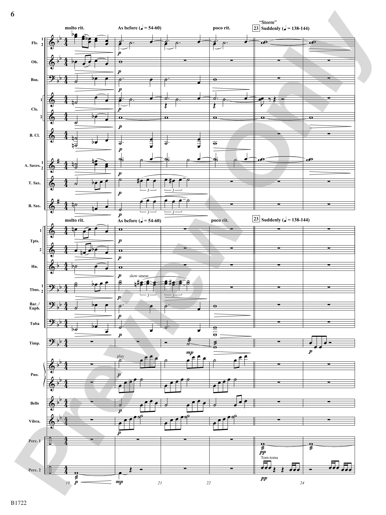 Tundra: Concert Band Conductor Score & Parts