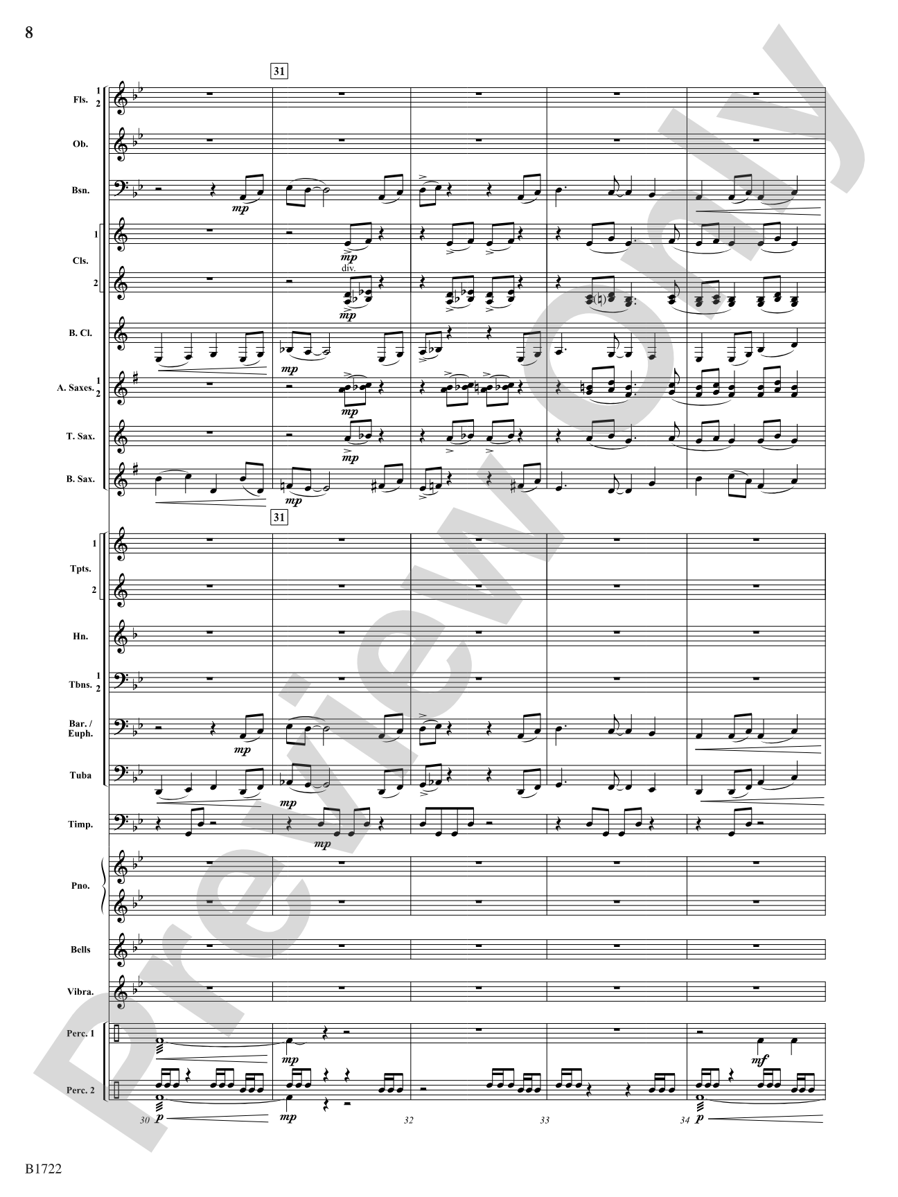Tundra: Concert Band Conductor Score & Parts
