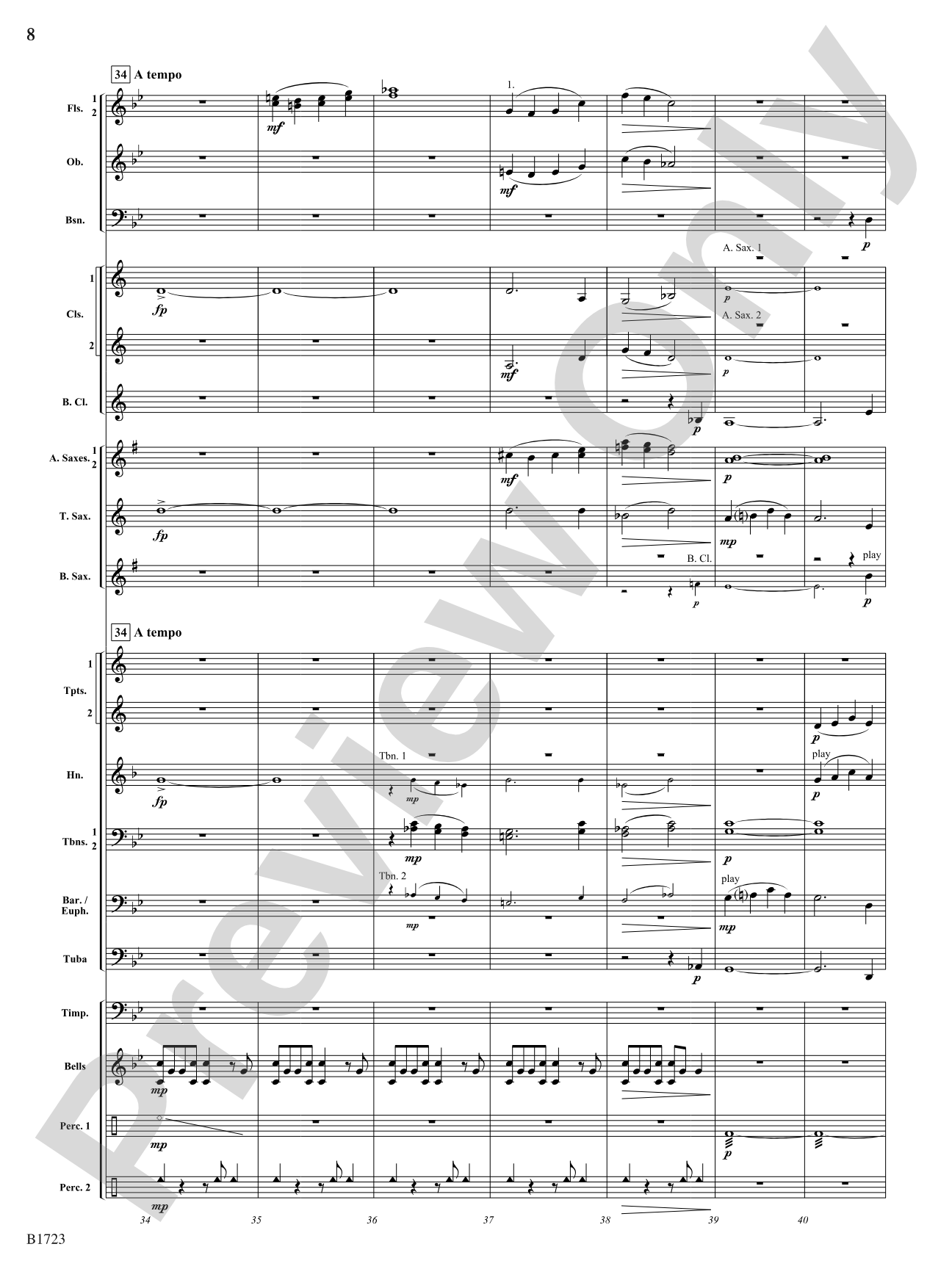 Destined to Fly: Concert Band Conductor Score & Parts