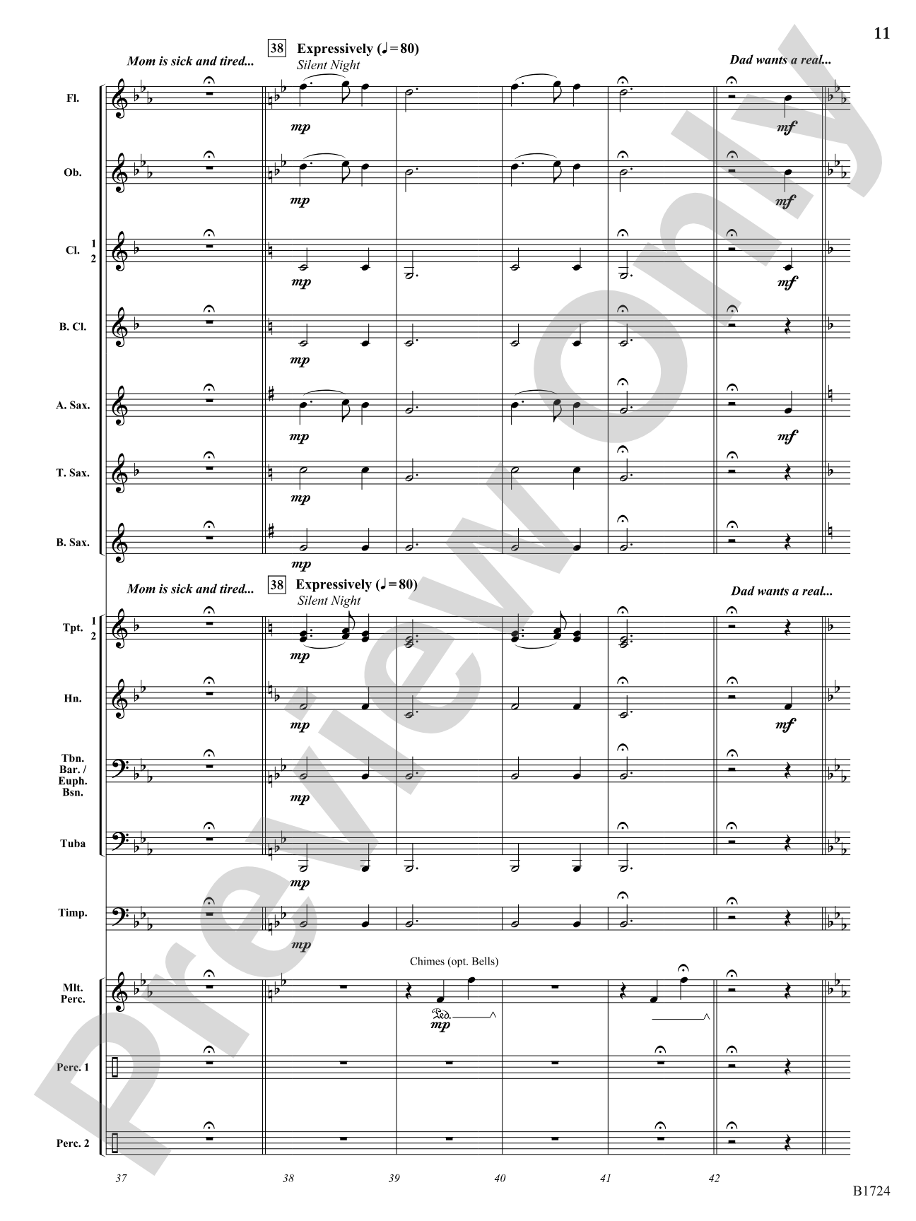 A Letter to Santa: Concert Band Conductor Score & Parts