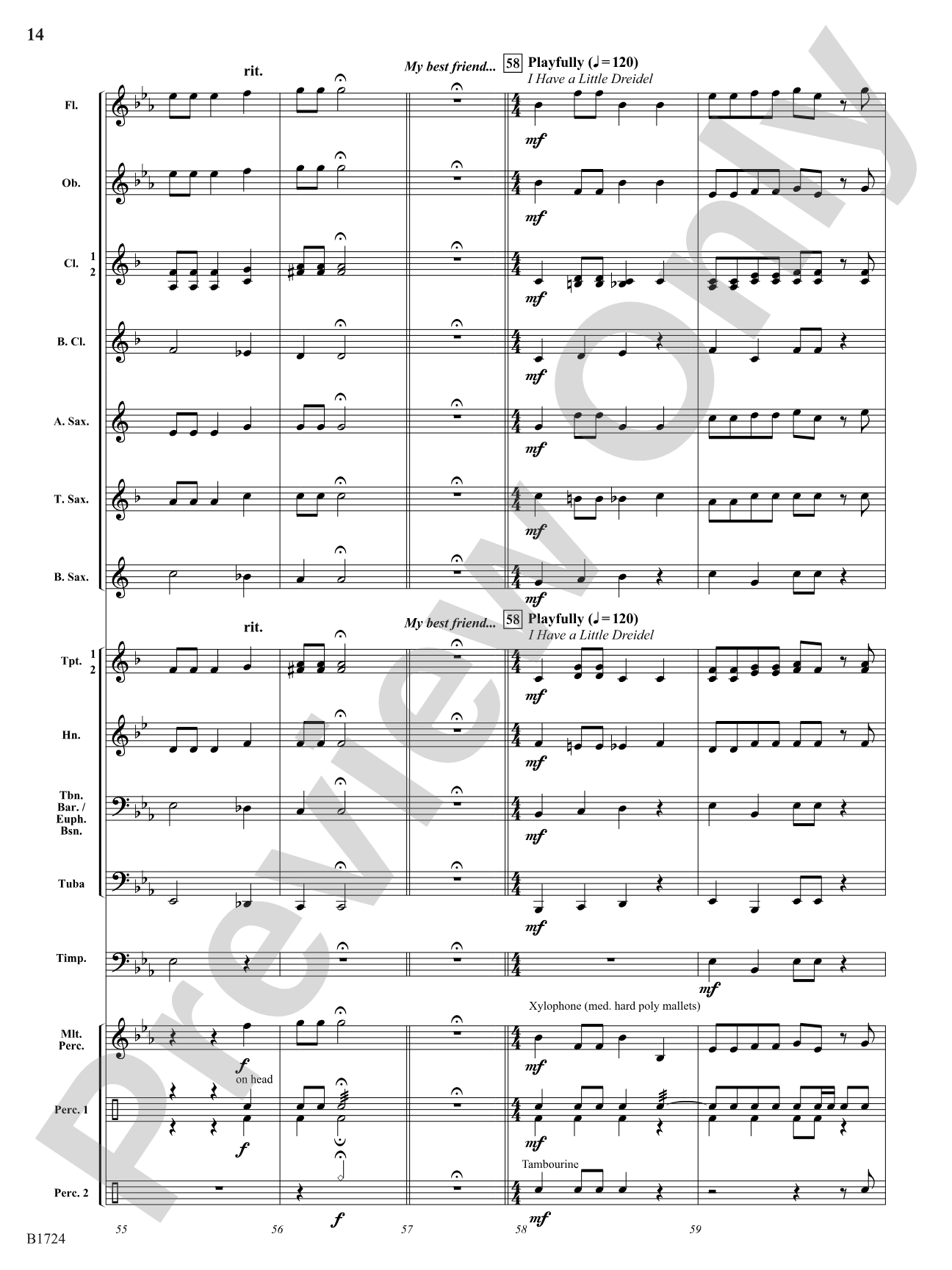 A Letter to Santa: Concert Band Conductor Score & Parts