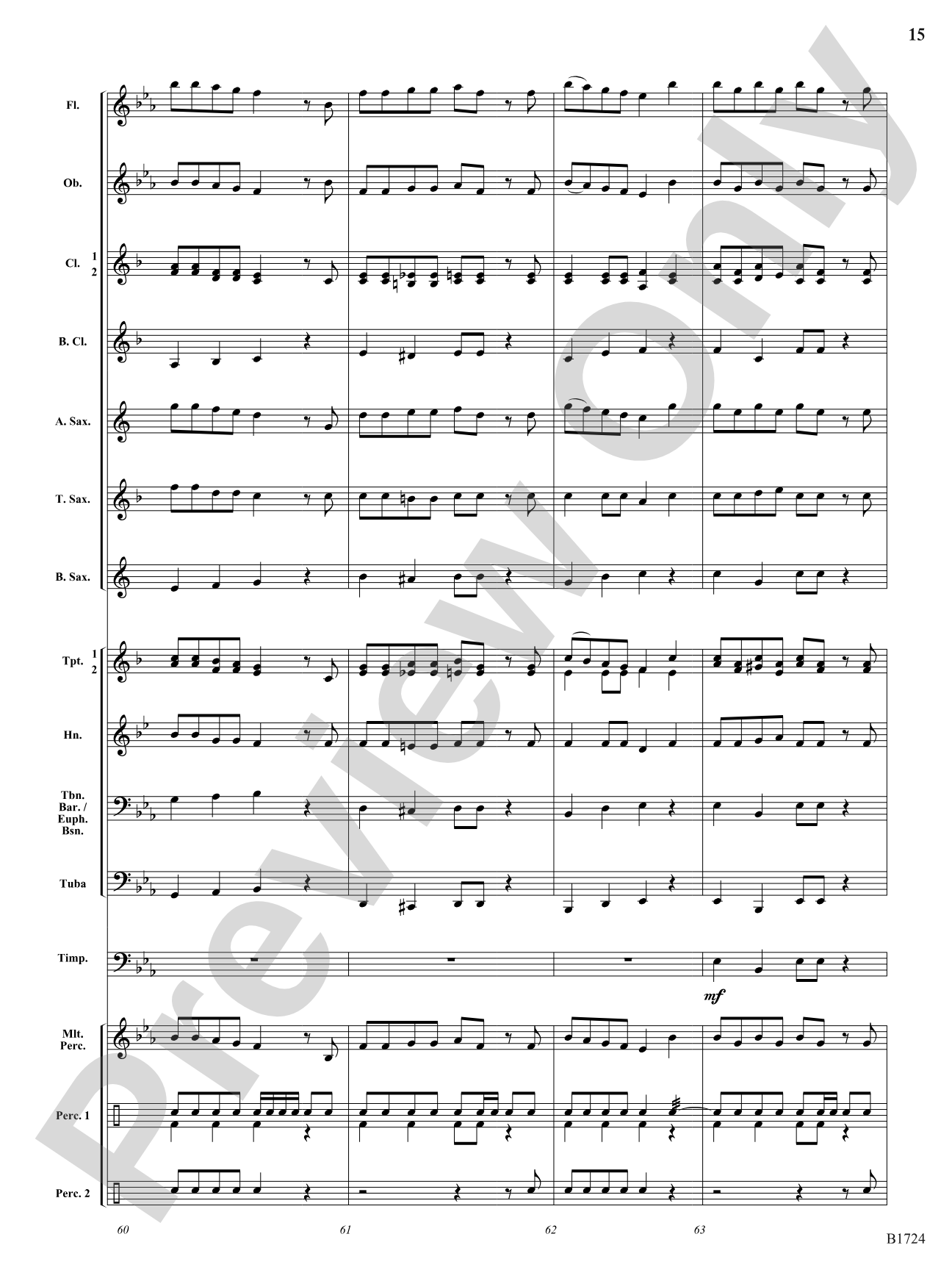 A Letter to Santa: Concert Band Conductor Score & Parts