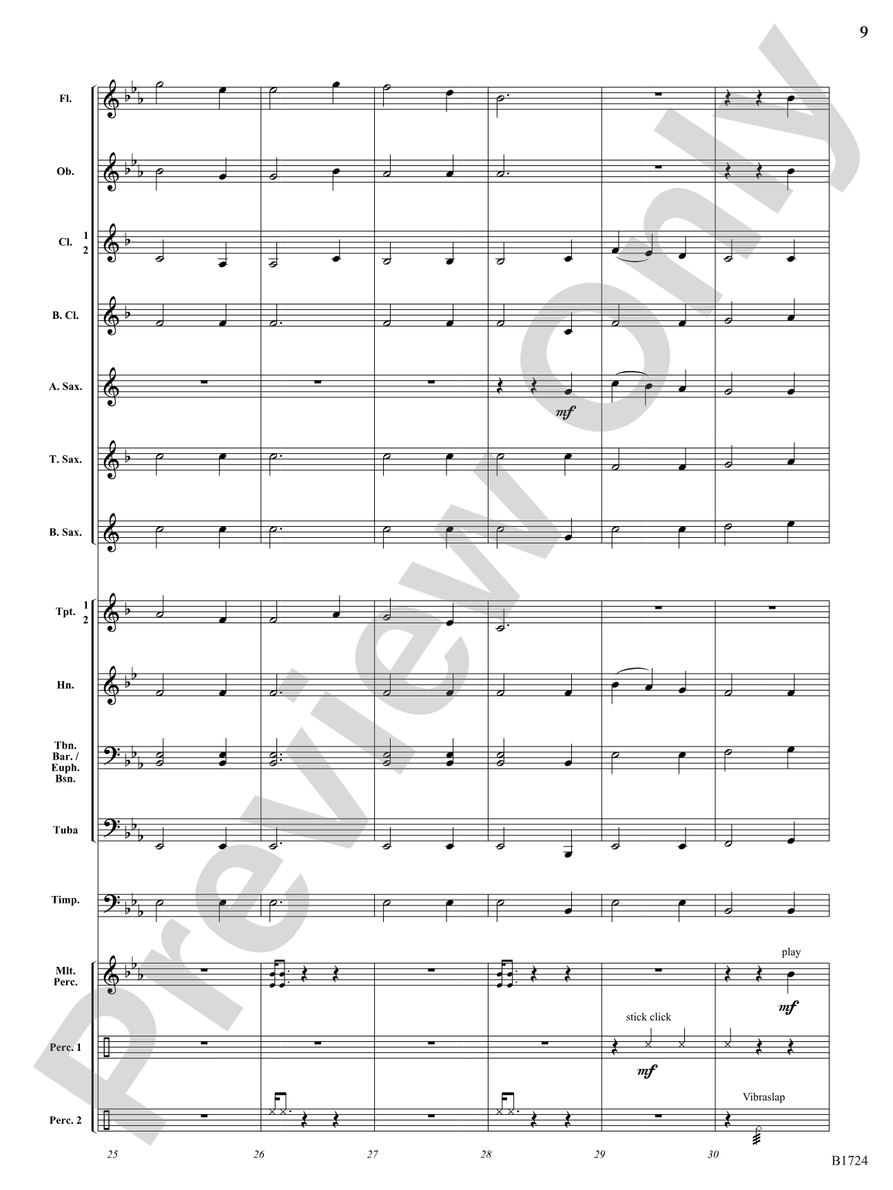 A Letter to Santa: Concert Band Conductor Score & Parts