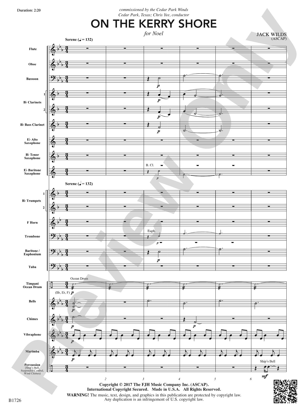 On the Kerry Shore: Concert Band Conductor Score & Parts
