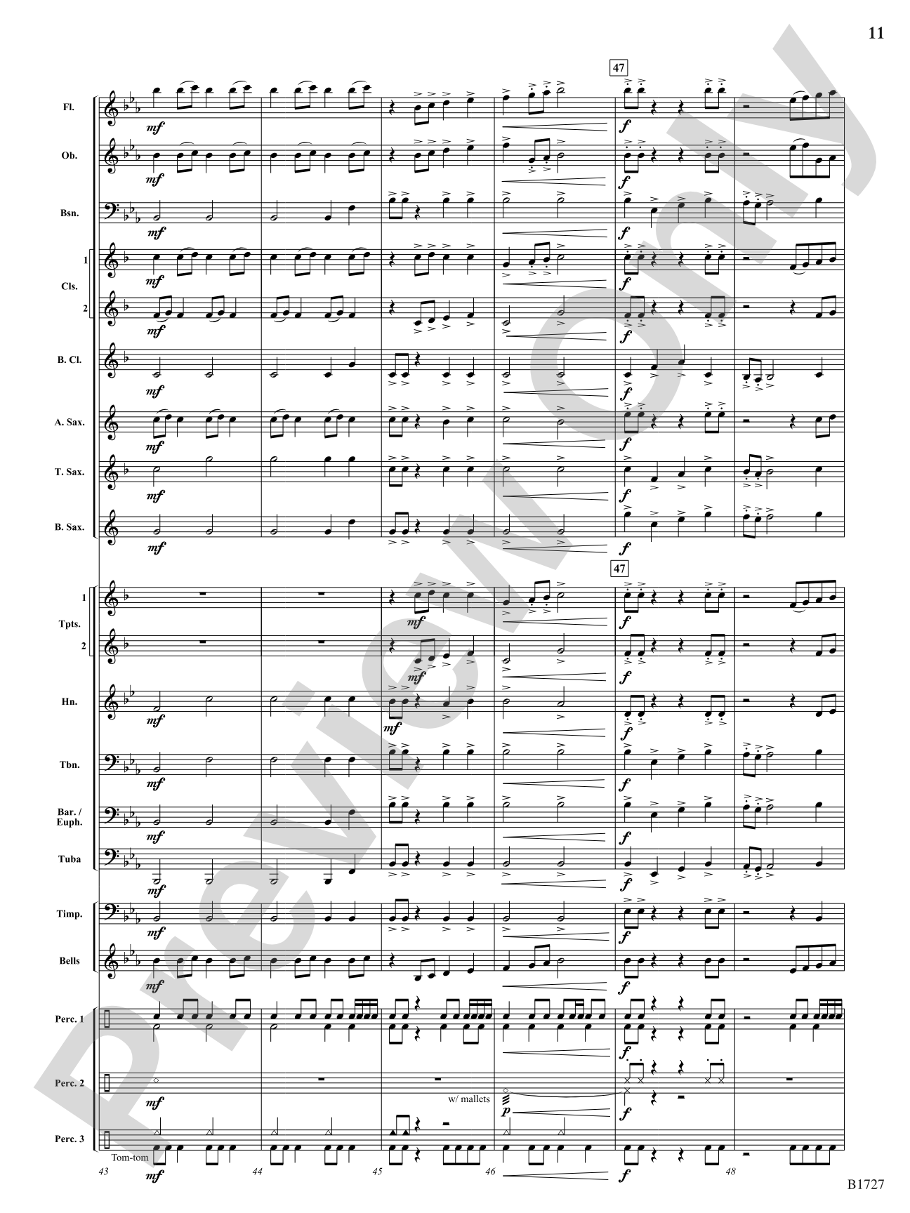 Destiny Fanfare: Concert Band Conductor Score & Parts