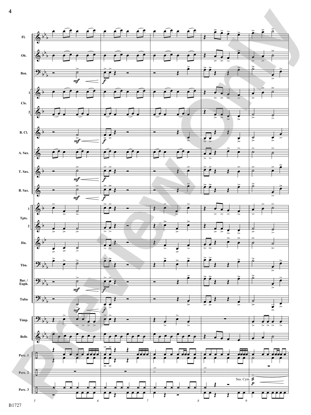 Destiny Fanfare: Concert Band Conductor Score & Parts