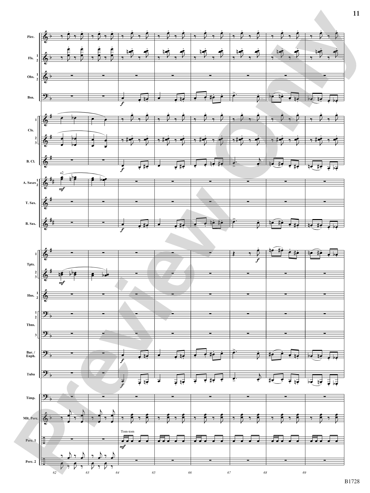 Gimmicks: Concert Band Conductor Score & Parts