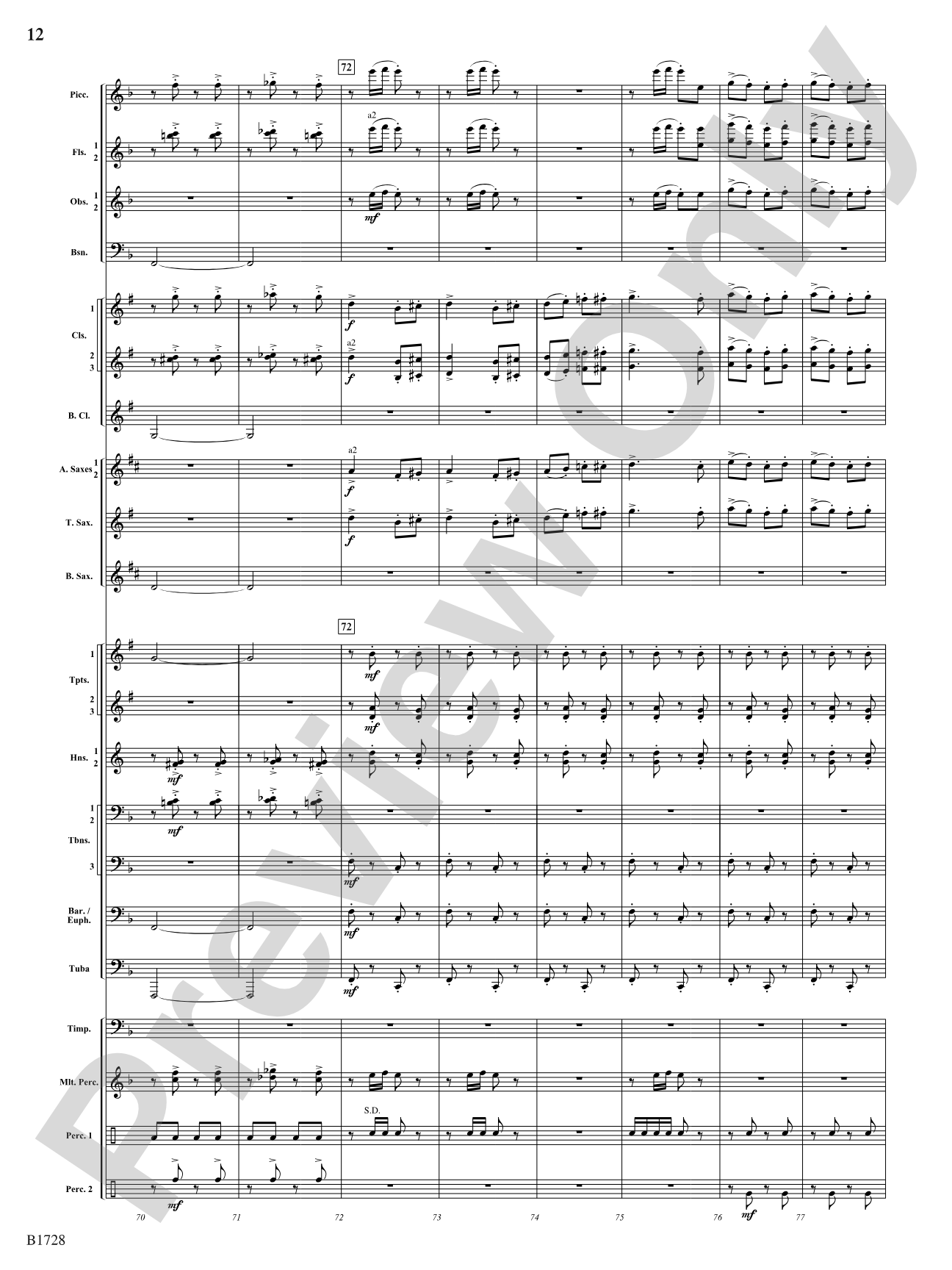 Gimmicks: Concert Band Conductor Score & Parts