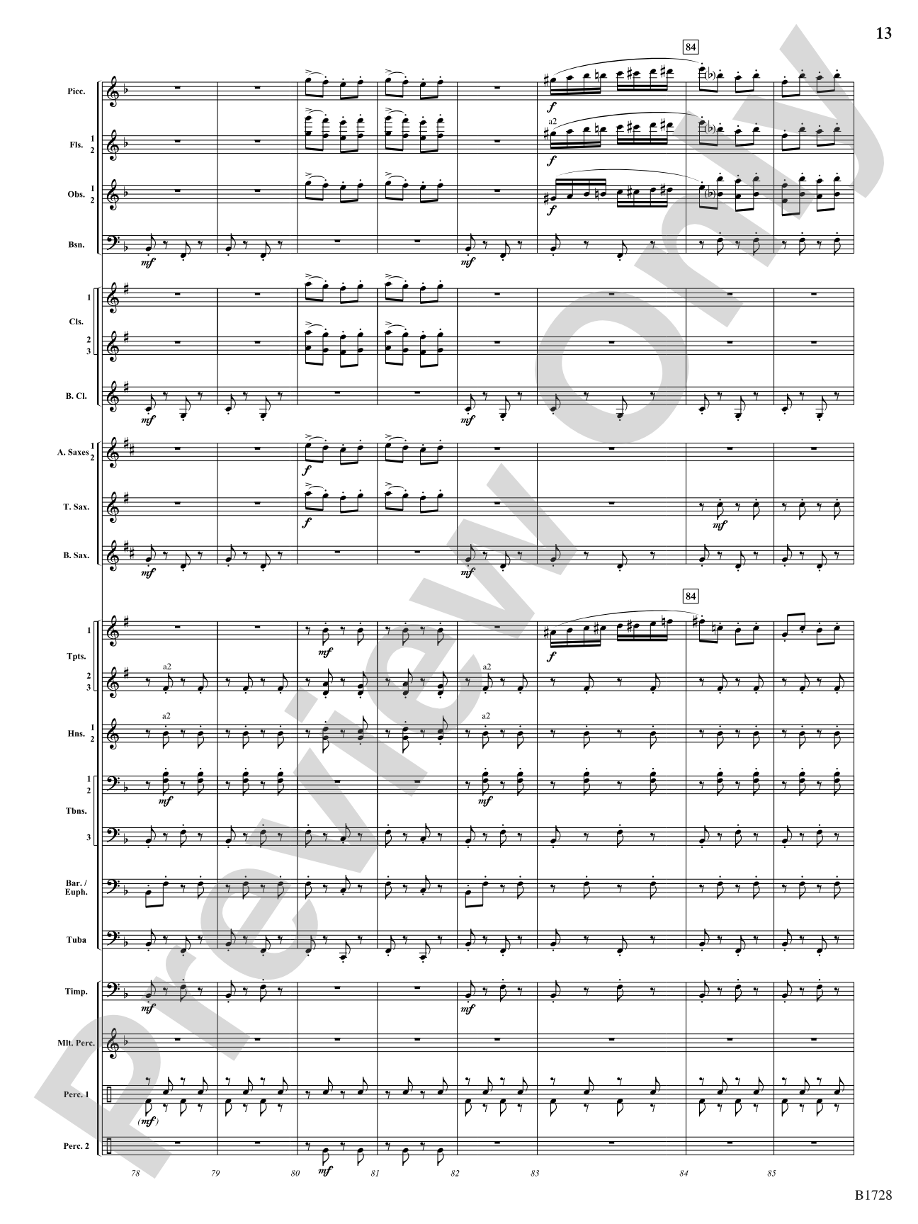 Gimmicks: Concert Band Conductor Score & Parts
