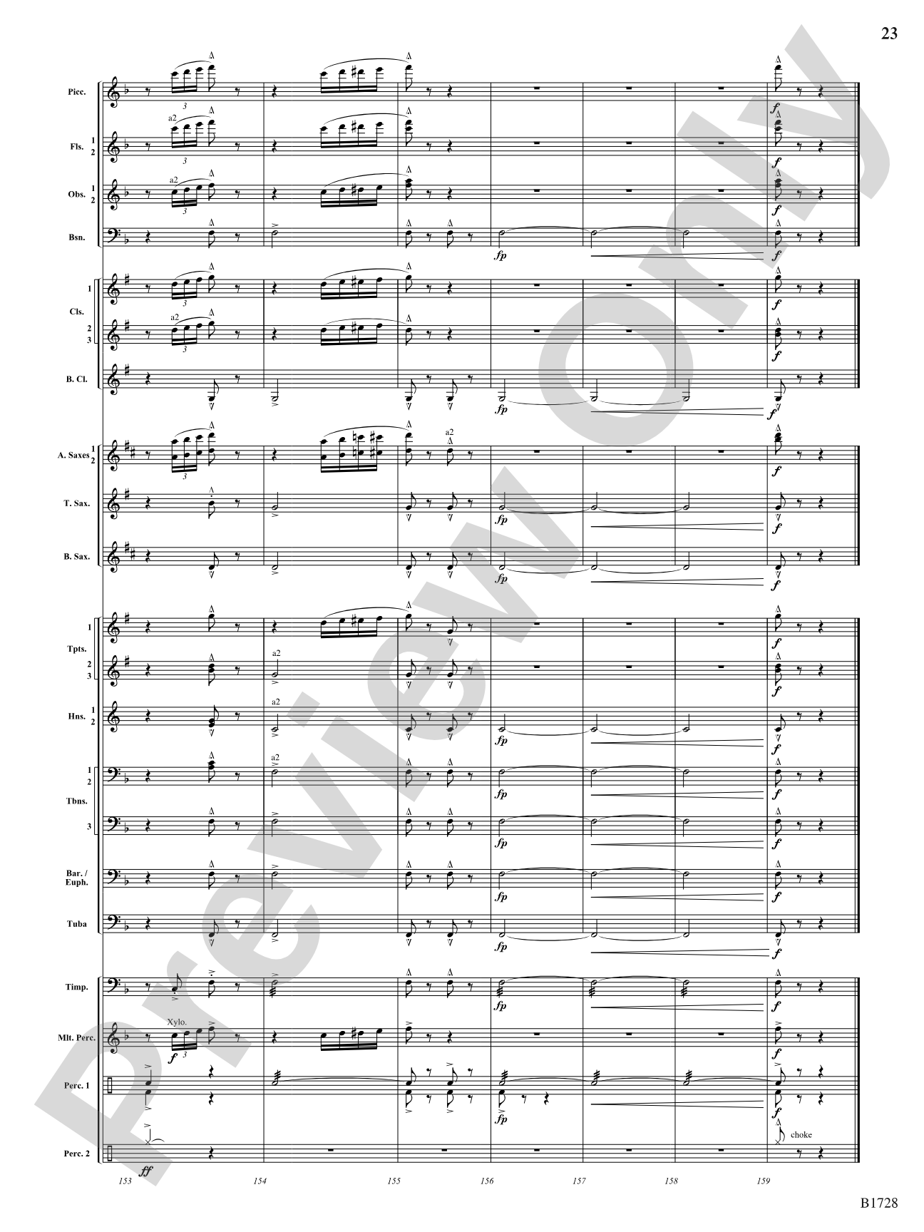 Gimmicks: Concert Band Conductor Score & Parts