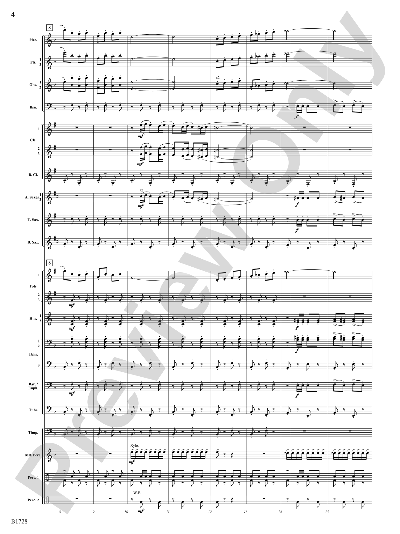 Gimmicks: Concert Band Conductor Score & Parts