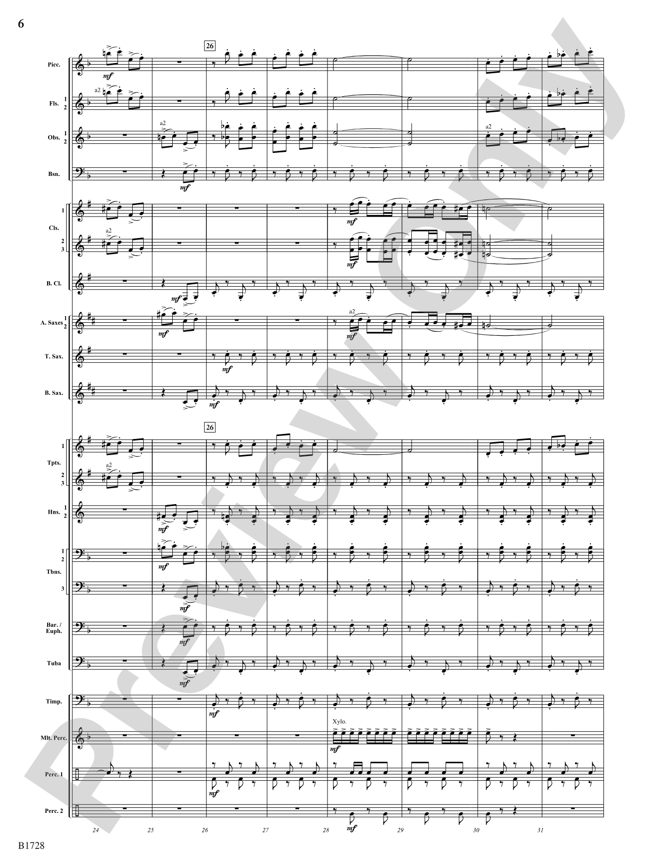 Gimmicks: Concert Band Conductor Score & Parts