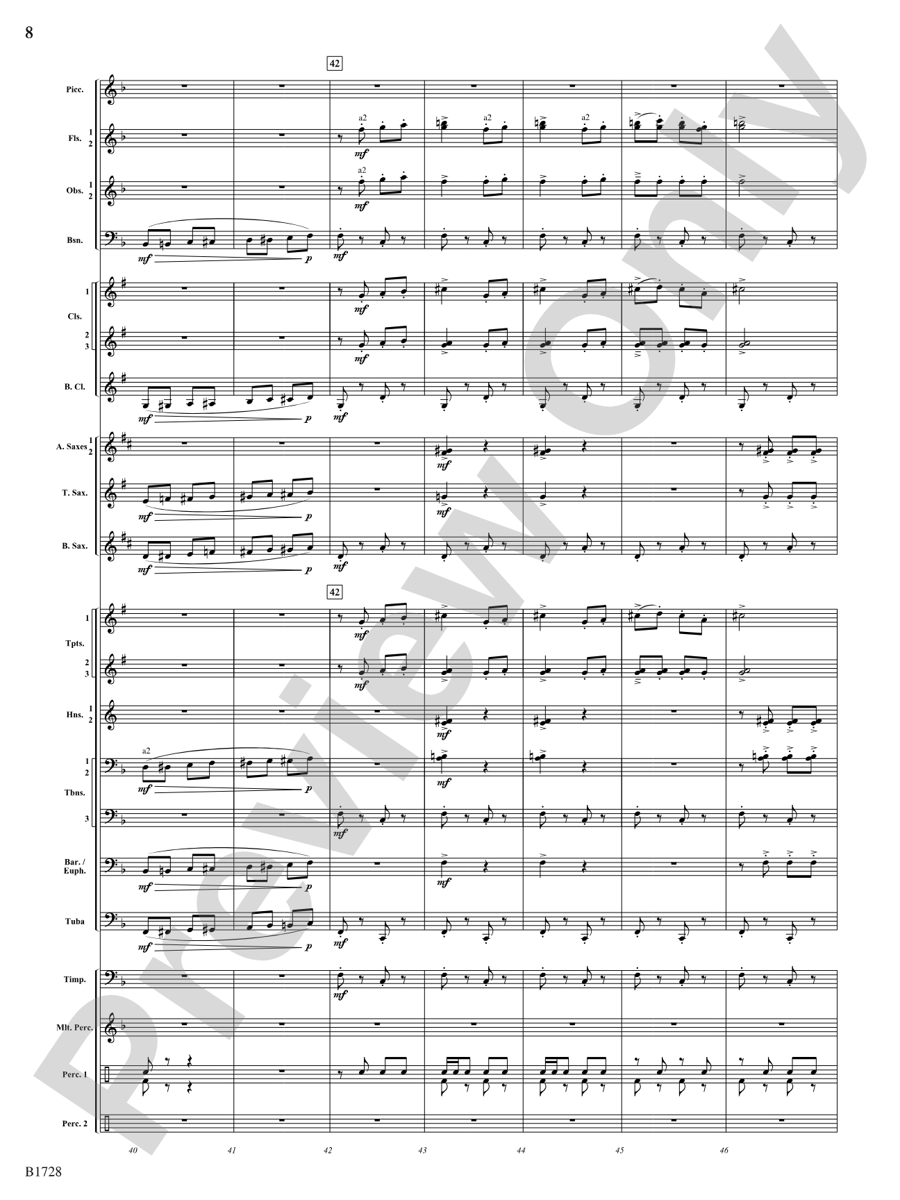 Gimmicks: Concert Band Conductor Score & Parts