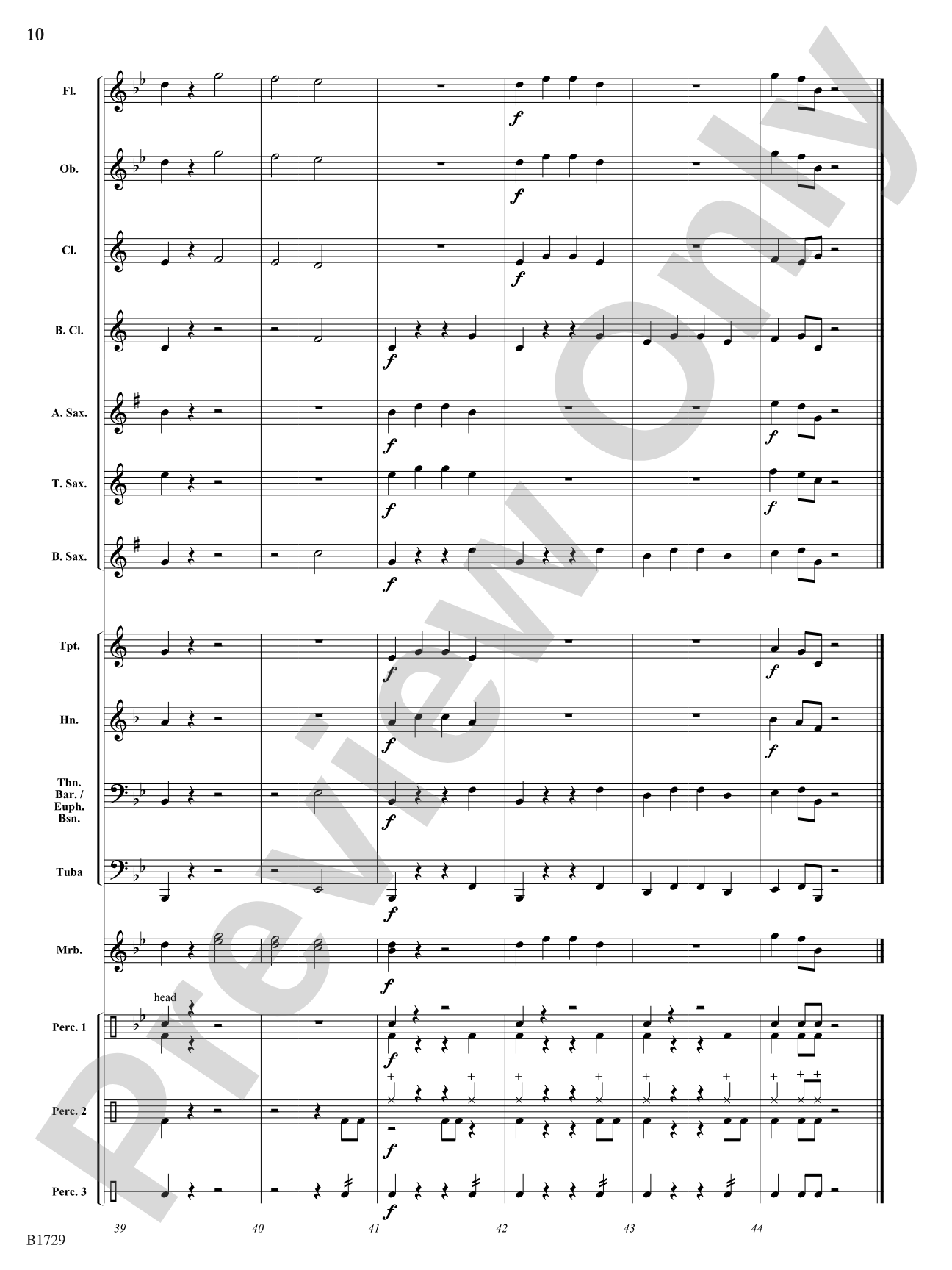 No Worries: Concert Band Conductor Score & Parts