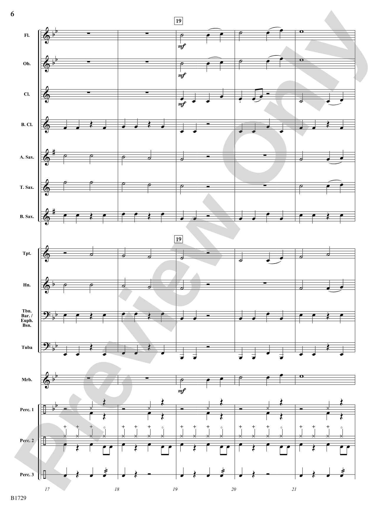 No Worries: Concert Band Conductor Score & Parts