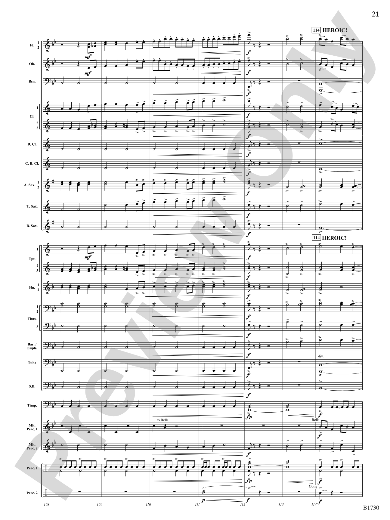 A Hero's Journey: Concert Band Conductor Score & Parts