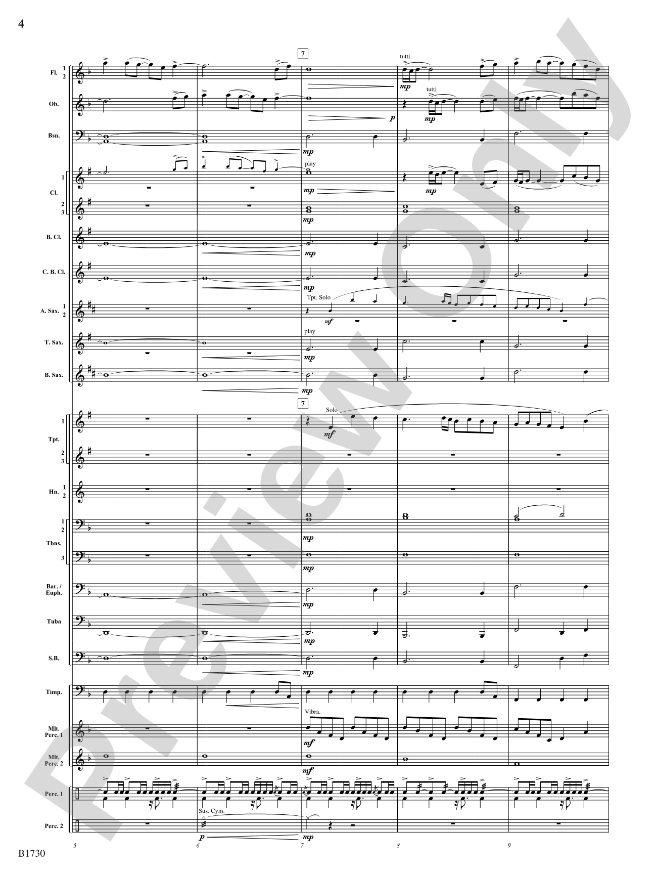 A Hero's Journey: Concert Band Conductor Score & Parts