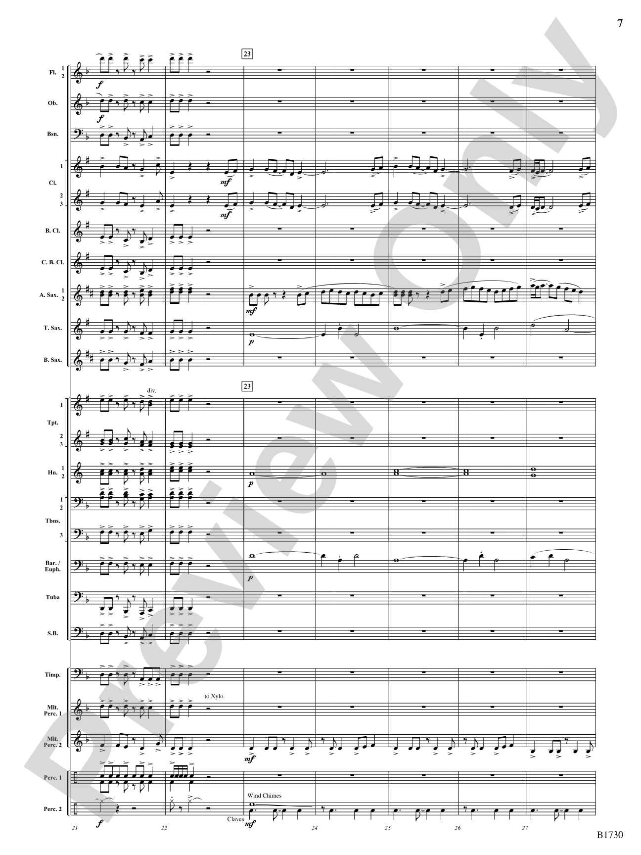 A Hero's Journey: Concert Band Conductor Score & Parts