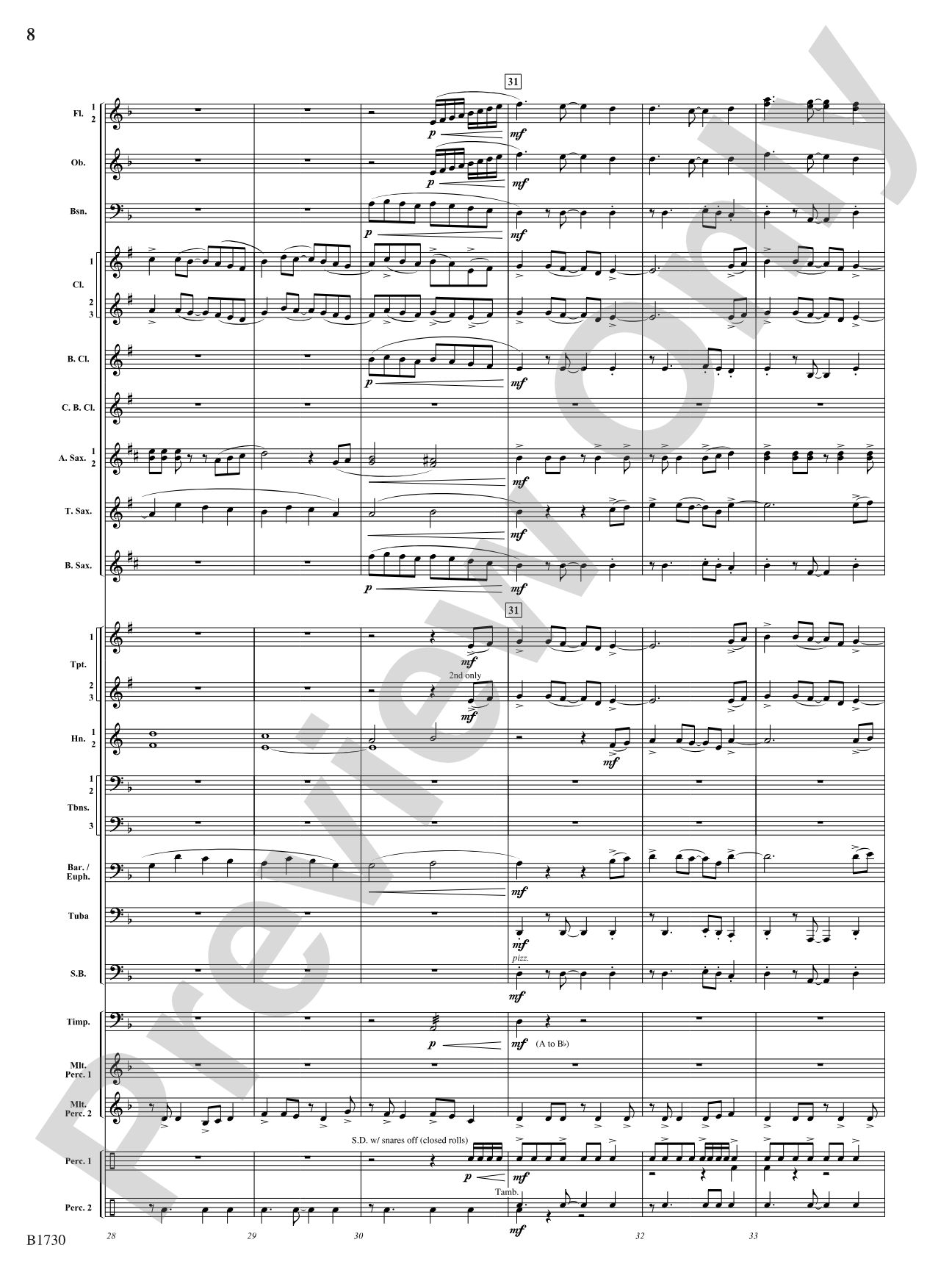 A Hero's Journey: Concert Band Conductor Score & Parts