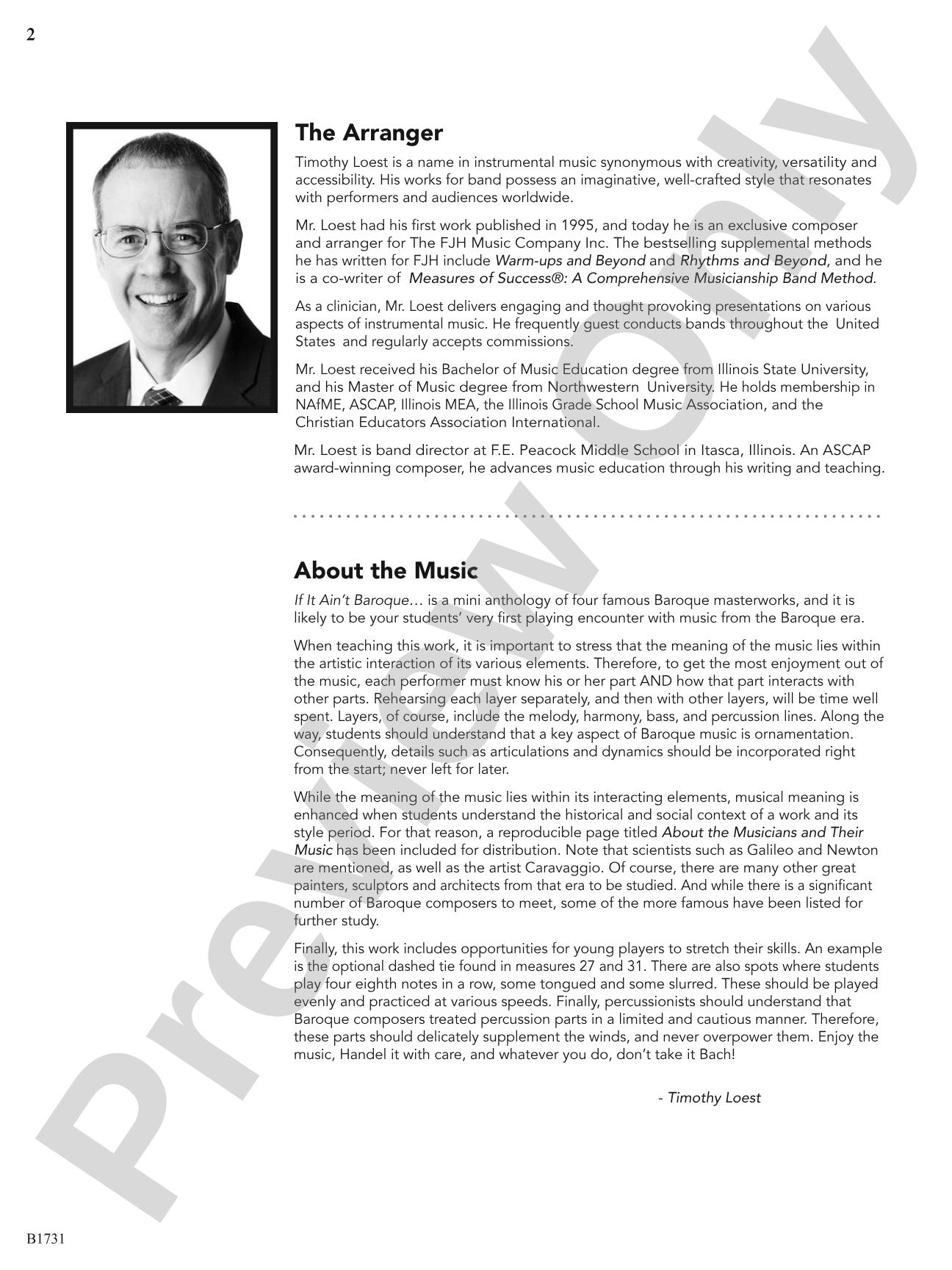 If It Ain't Baroque...: Concert Band Conductor Score & Parts