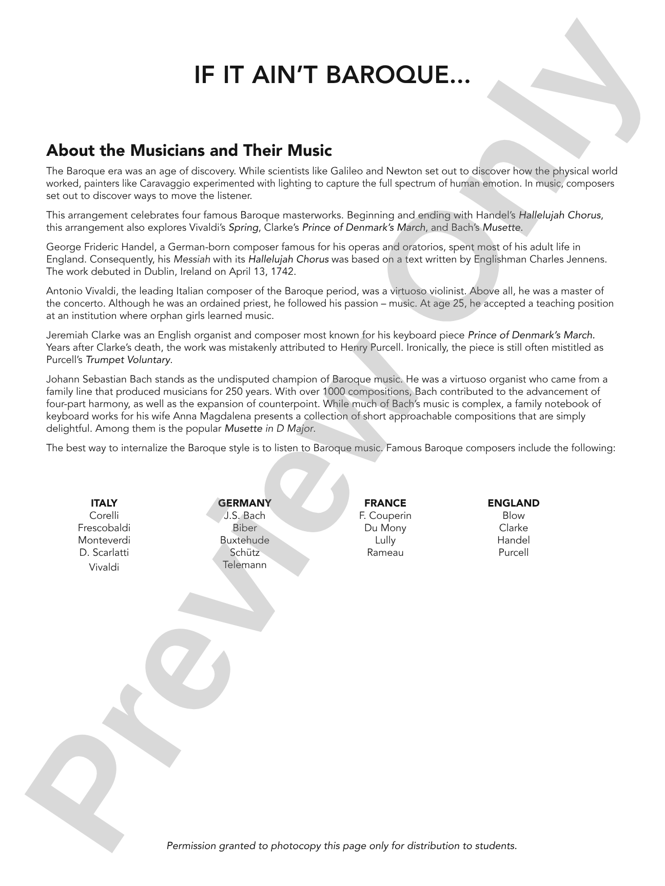 If It Ain't Baroque...: Concert Band Conductor Score & Parts