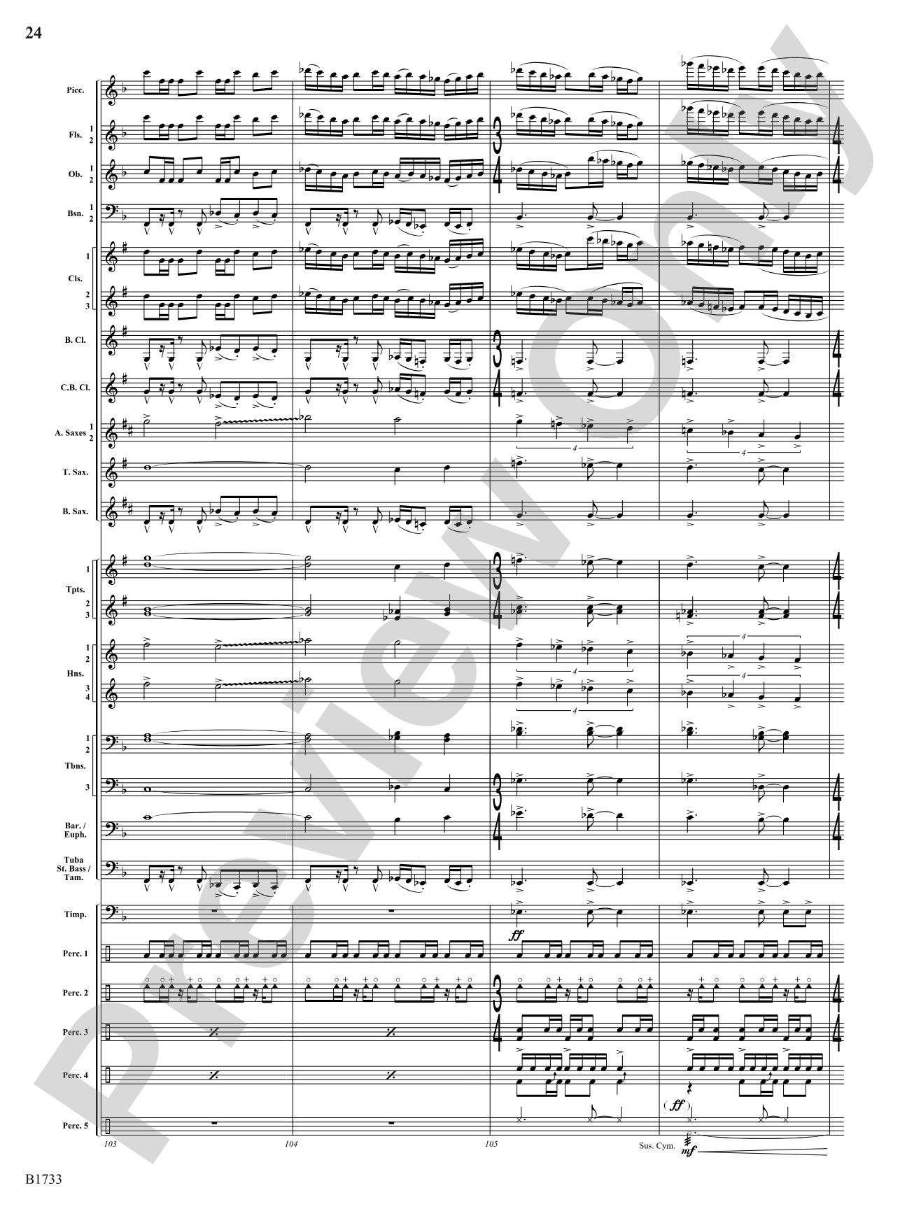 Homage to Bharat: Concert Band Conductor Score & Parts