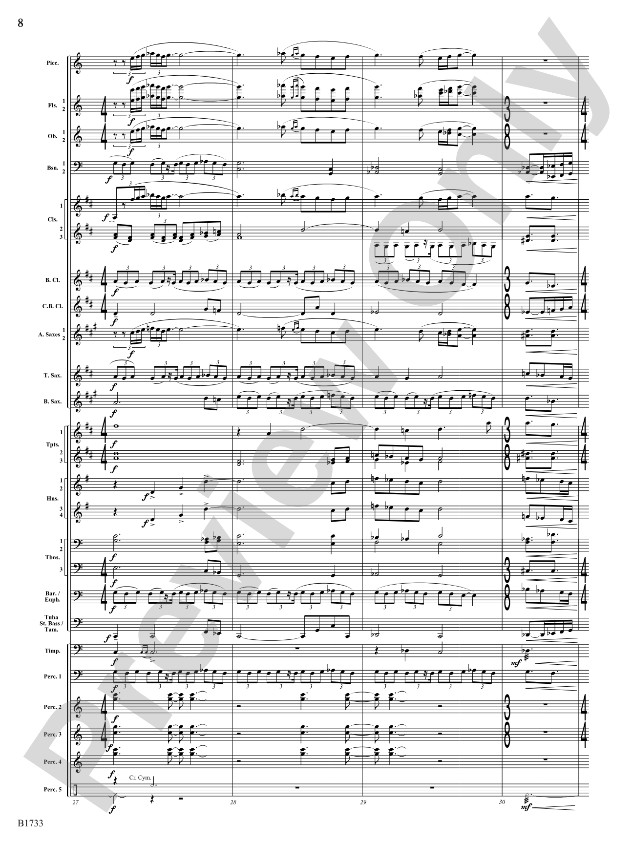 Homage to Bharat: Concert Band Conductor Score & Parts