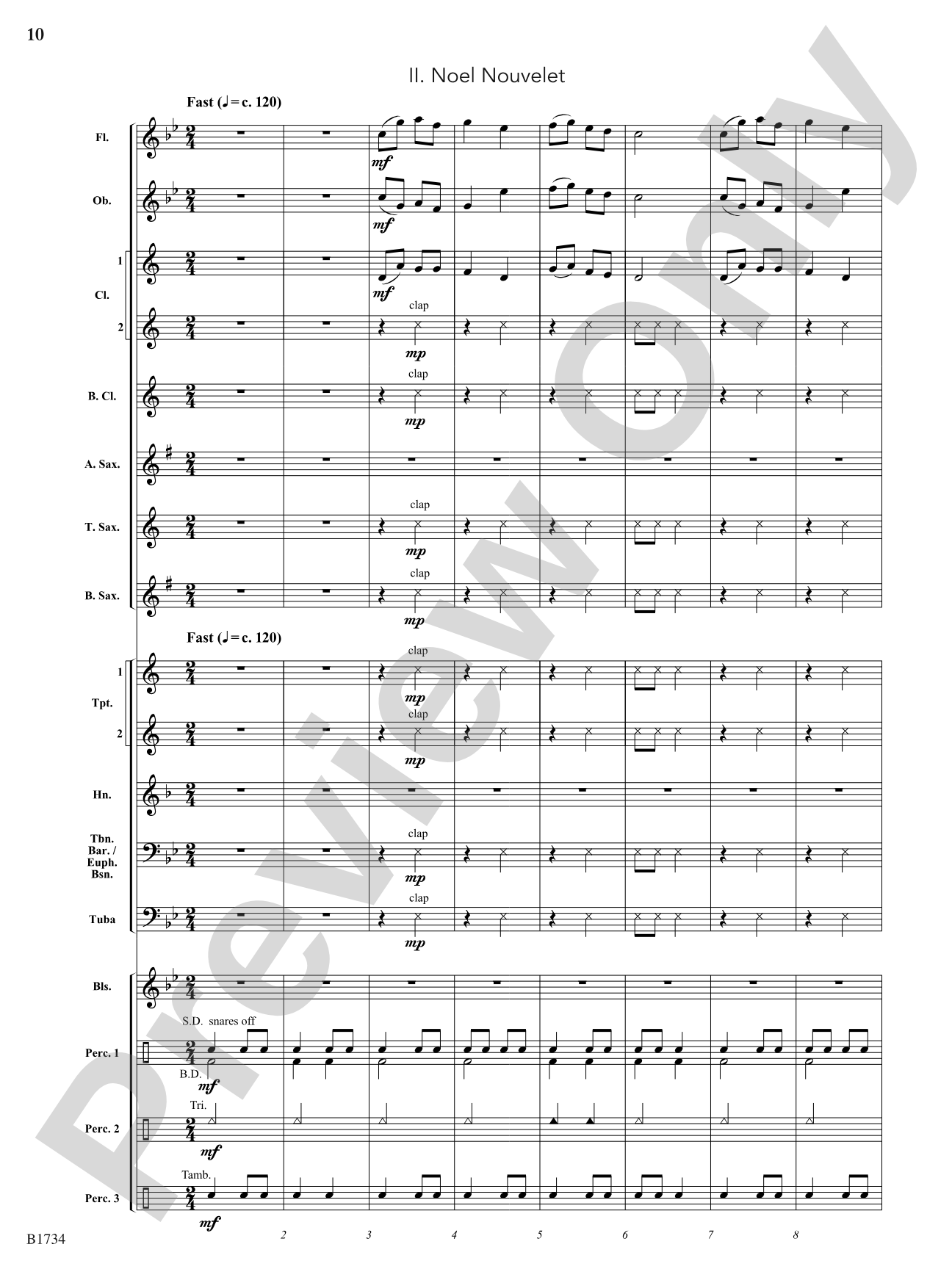 Two Renaissance Noels: Concert Band Conductor Score & Parts