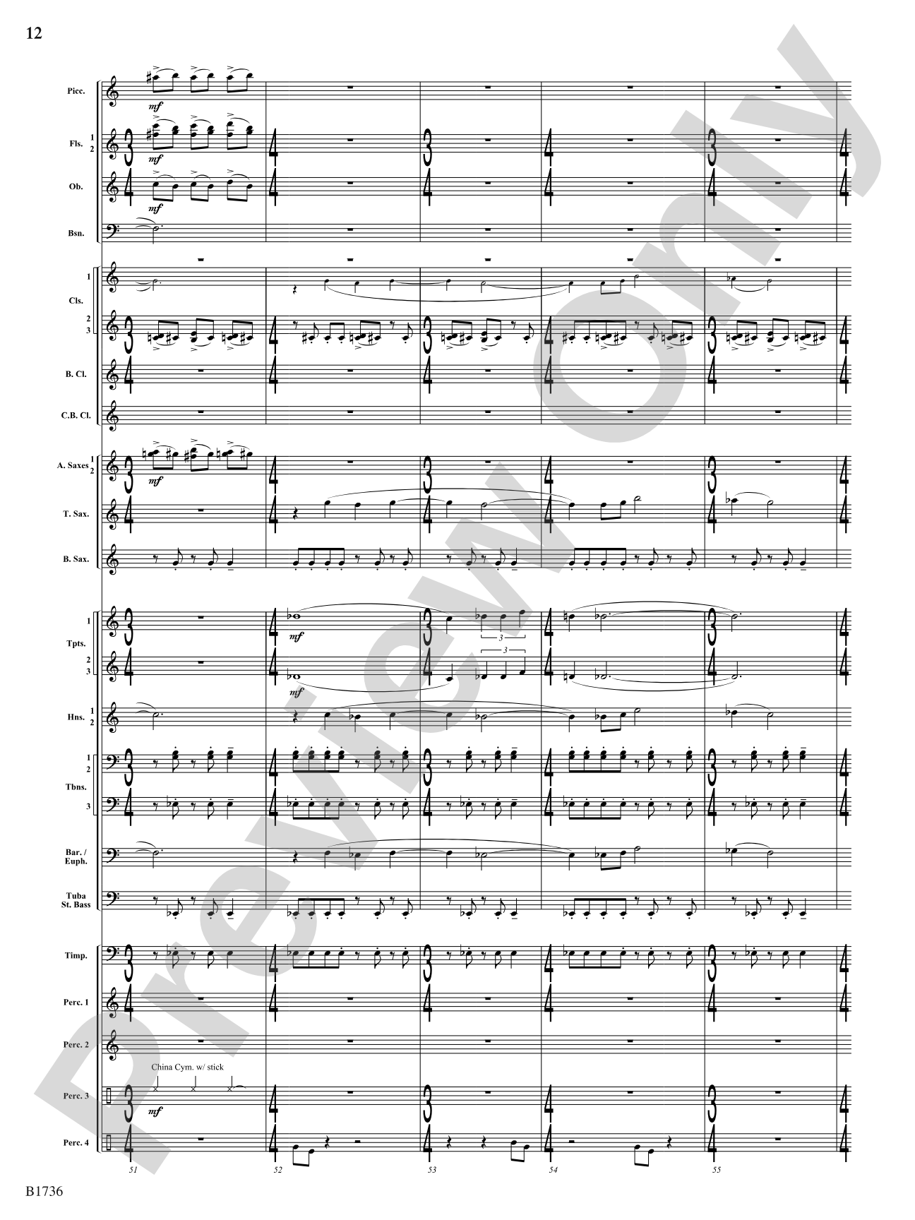 Primal Dances: Concert Band Conductor Score & Parts
