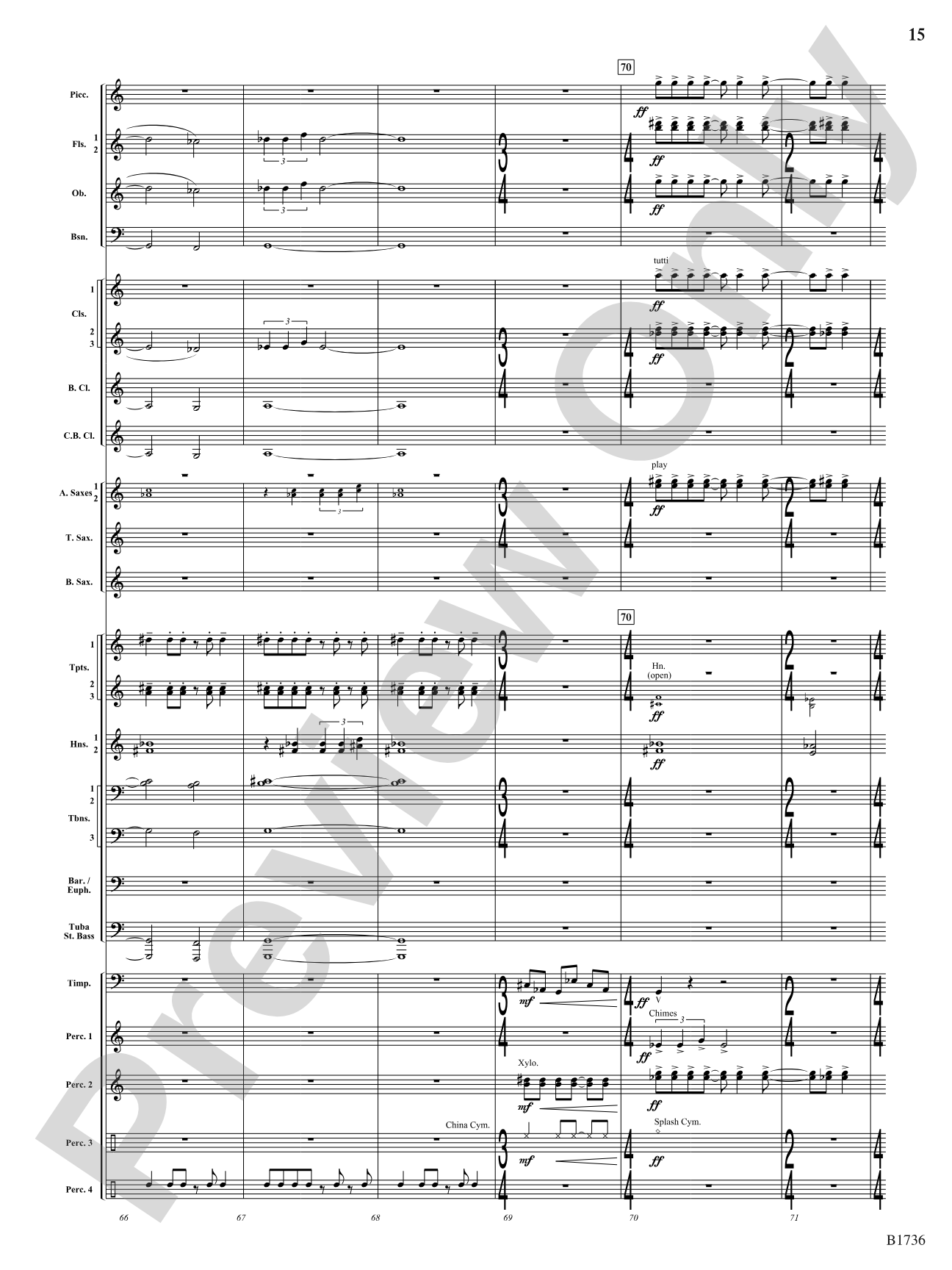 Primal Dances: Concert Band Conductor Score & Parts