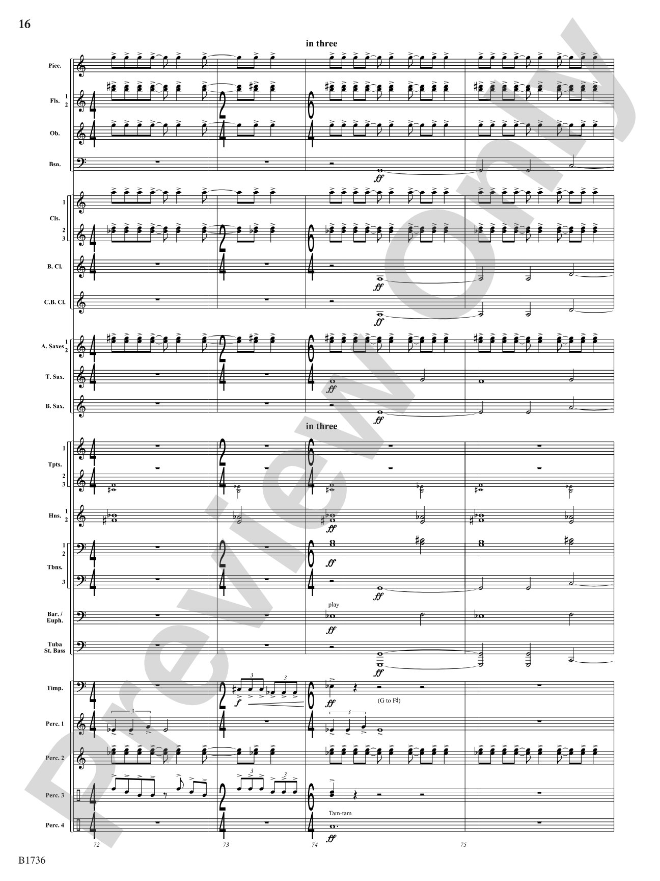 Primal Dances: Concert Band Conductor Score & Parts