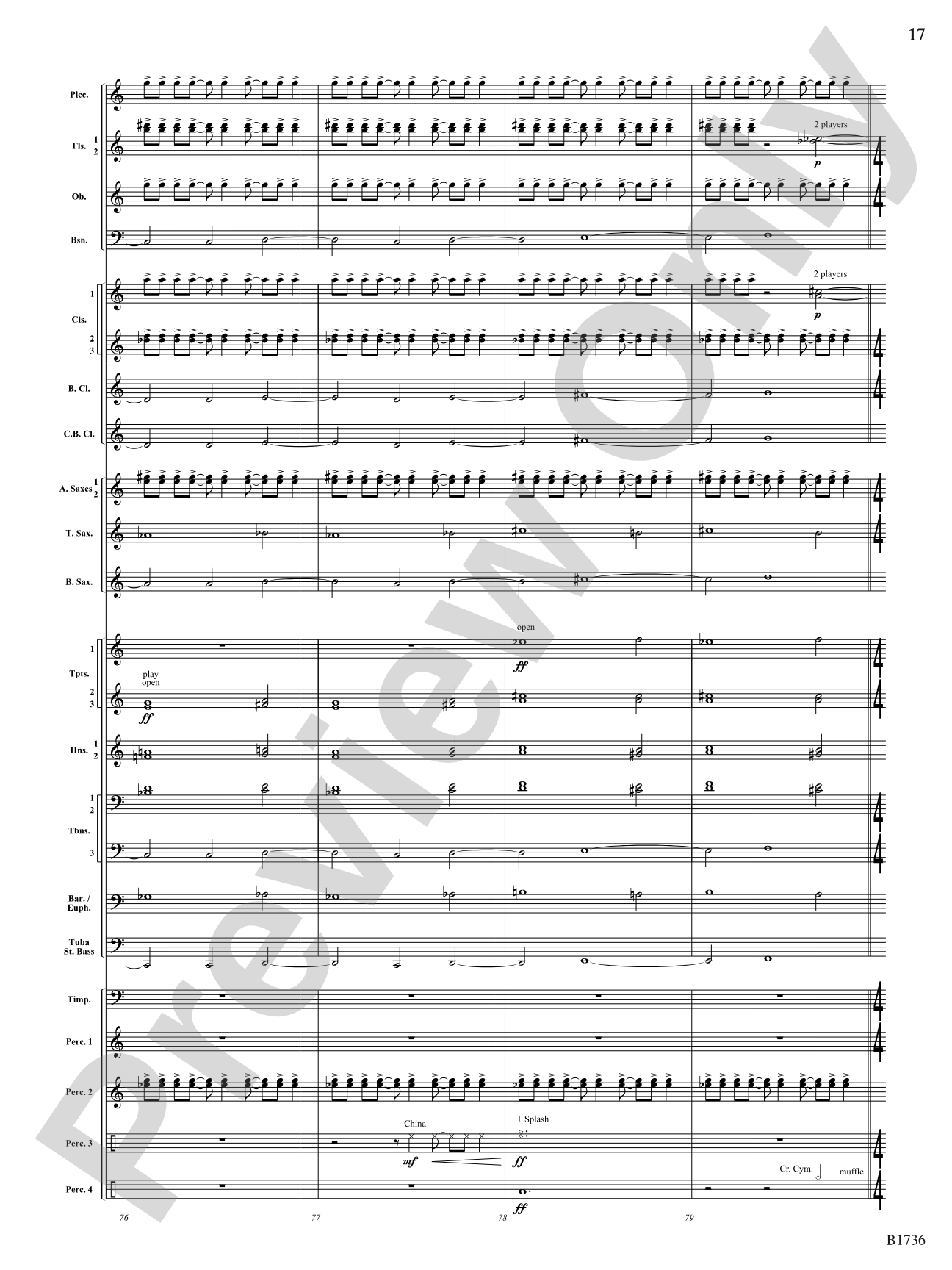 Primal Dances: Concert Band Conductor Score & Parts