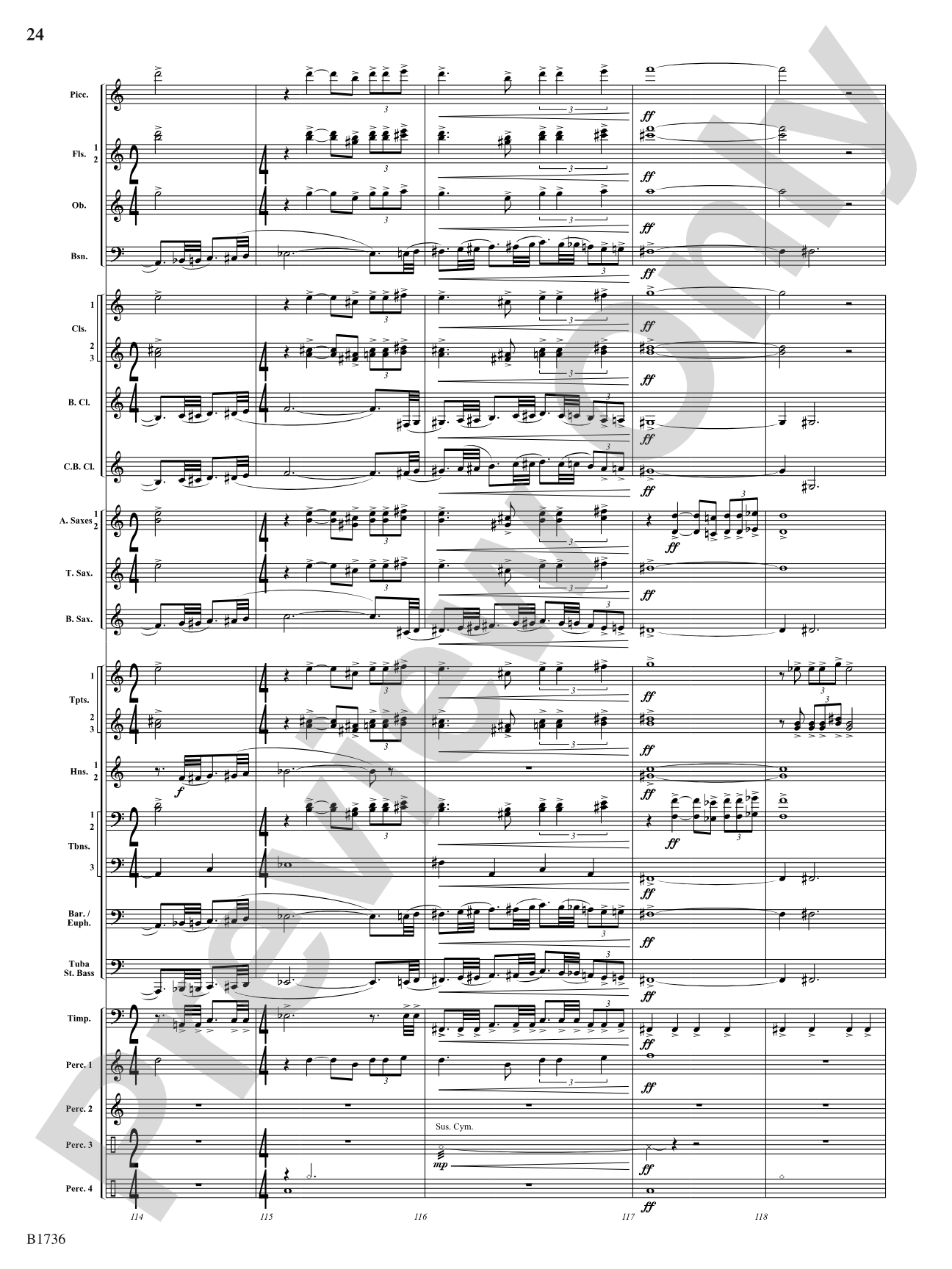 Primal Dances: Concert Band Conductor Score & Parts