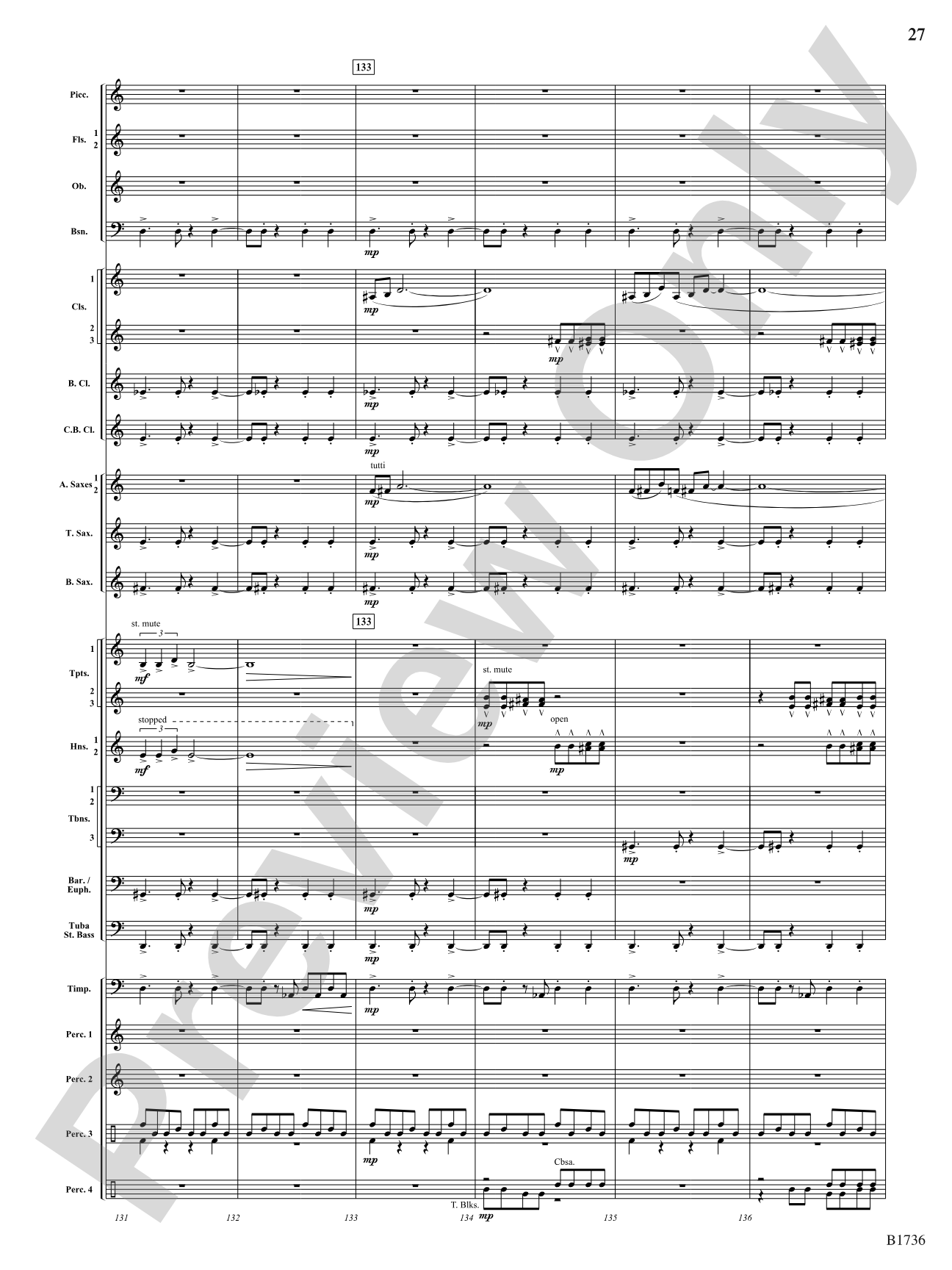 Primal Dances: Concert Band Conductor Score & Parts