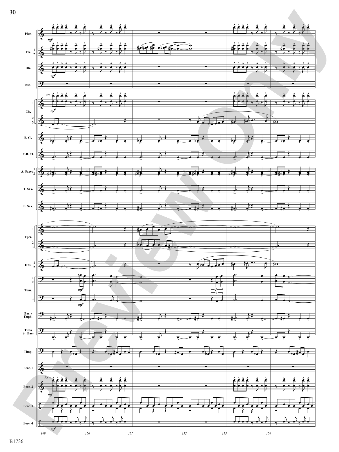 Primal Dances: Concert Band Conductor Score & Parts
