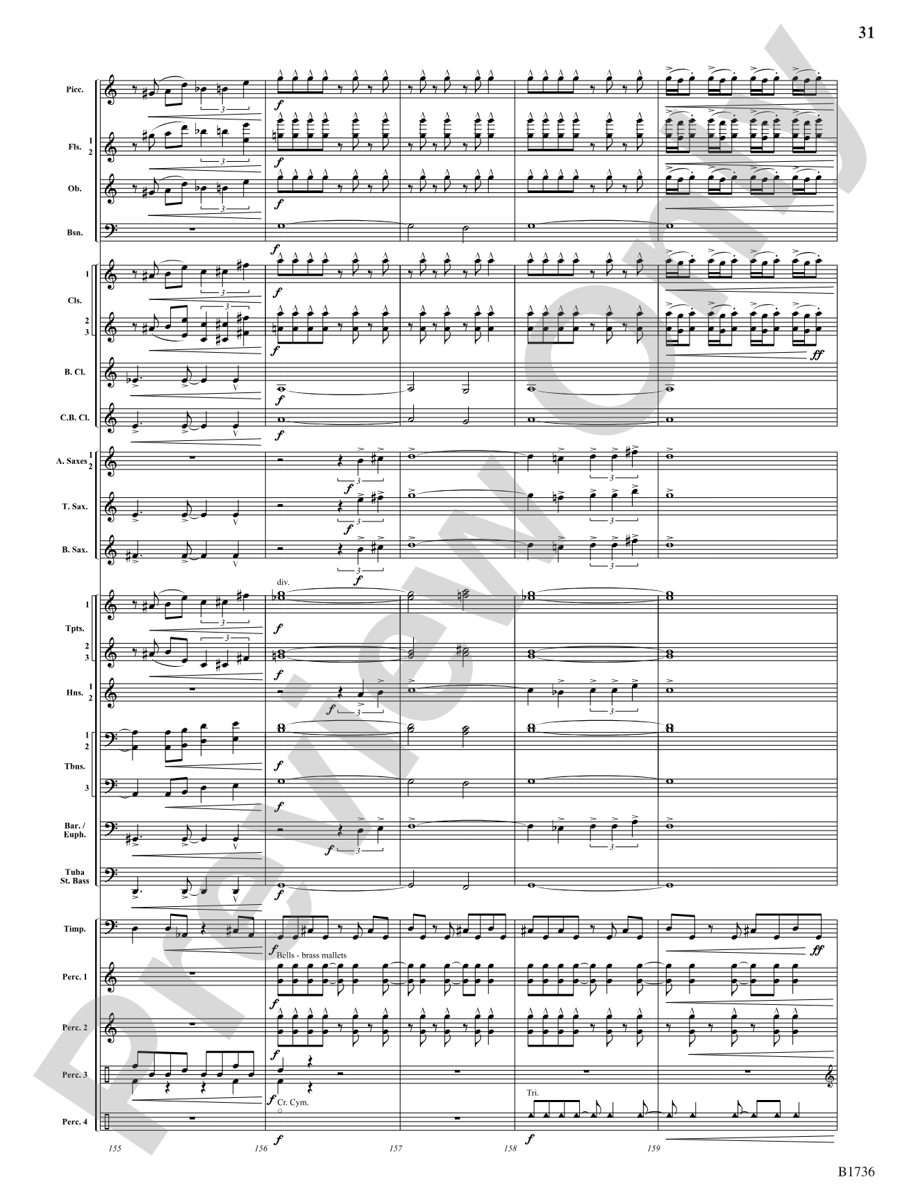 Primal Dances: Concert Band Conductor Score & Parts