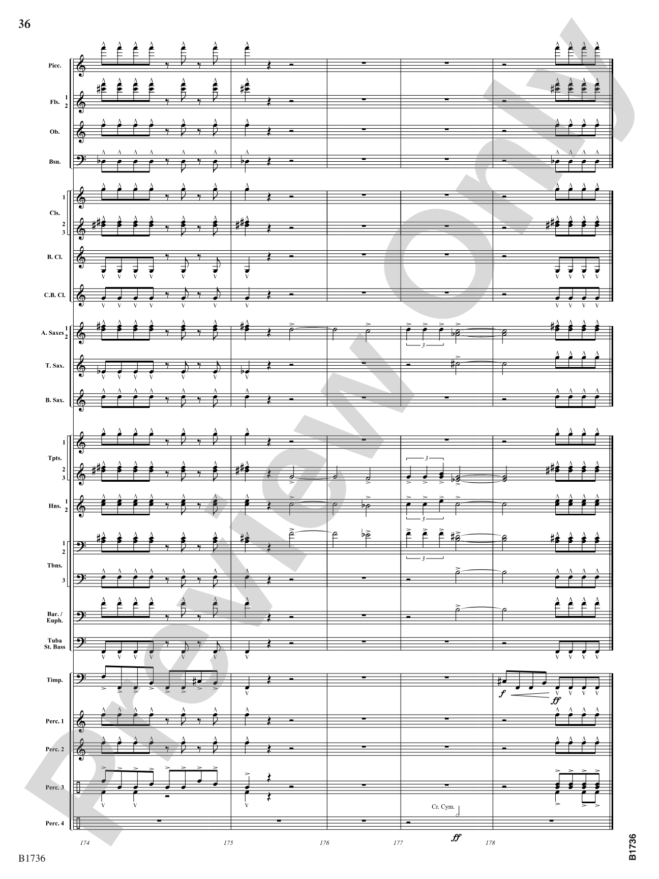 Primal Dances: Concert Band Conductor Score & Parts