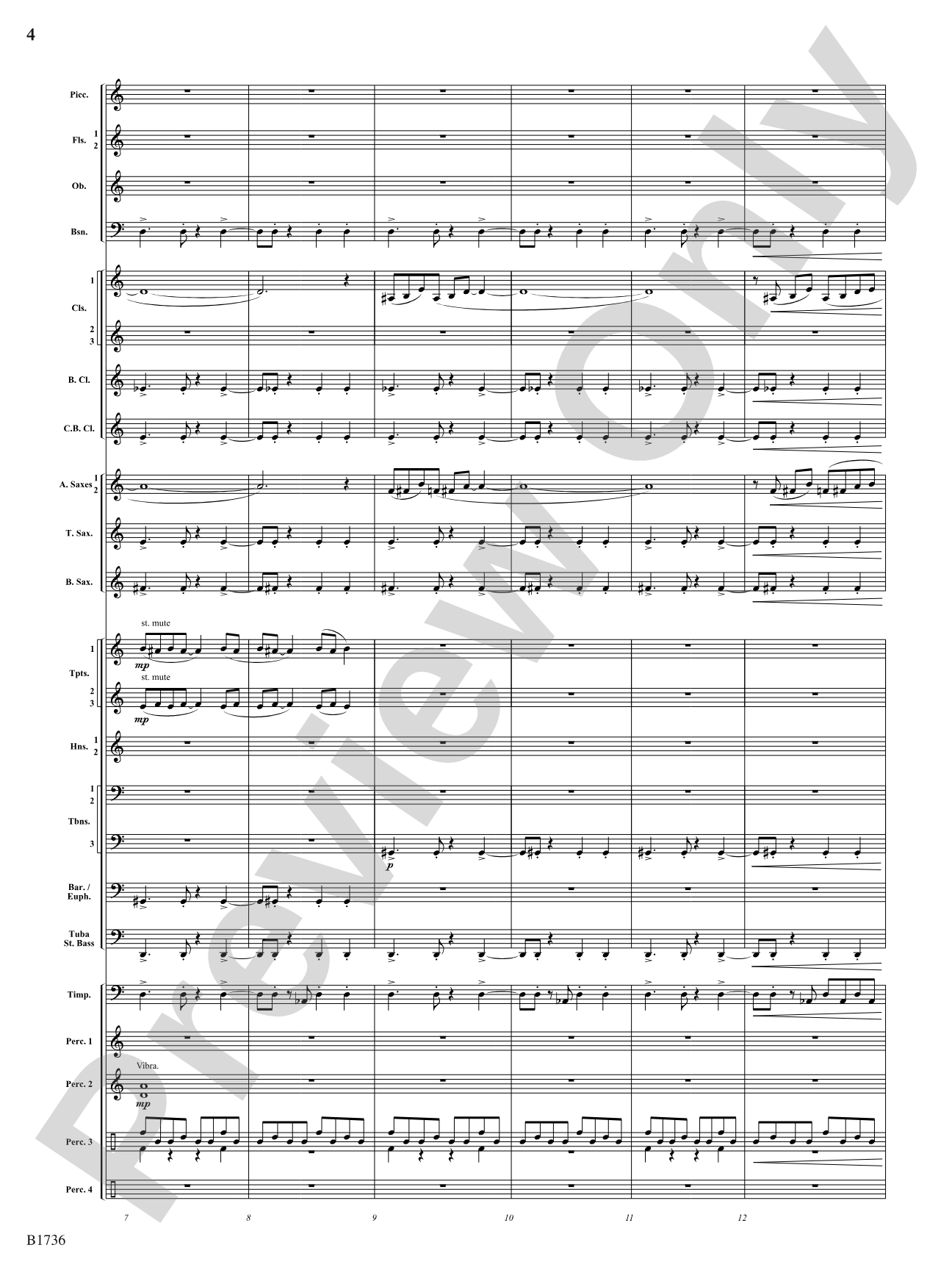Primal Dances: Concert Band Conductor Score & Parts