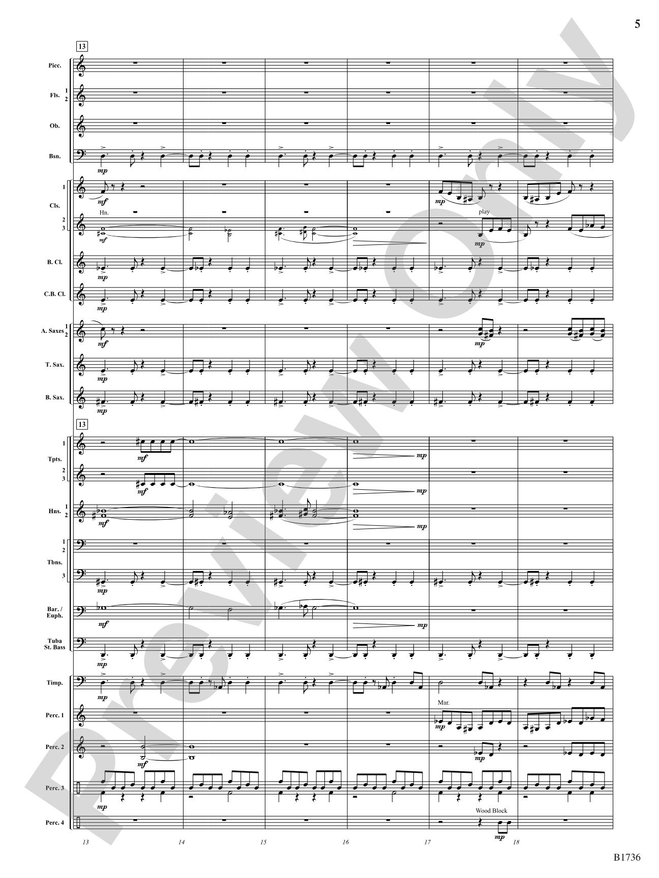 Primal Dances: Concert Band Conductor Score & Parts